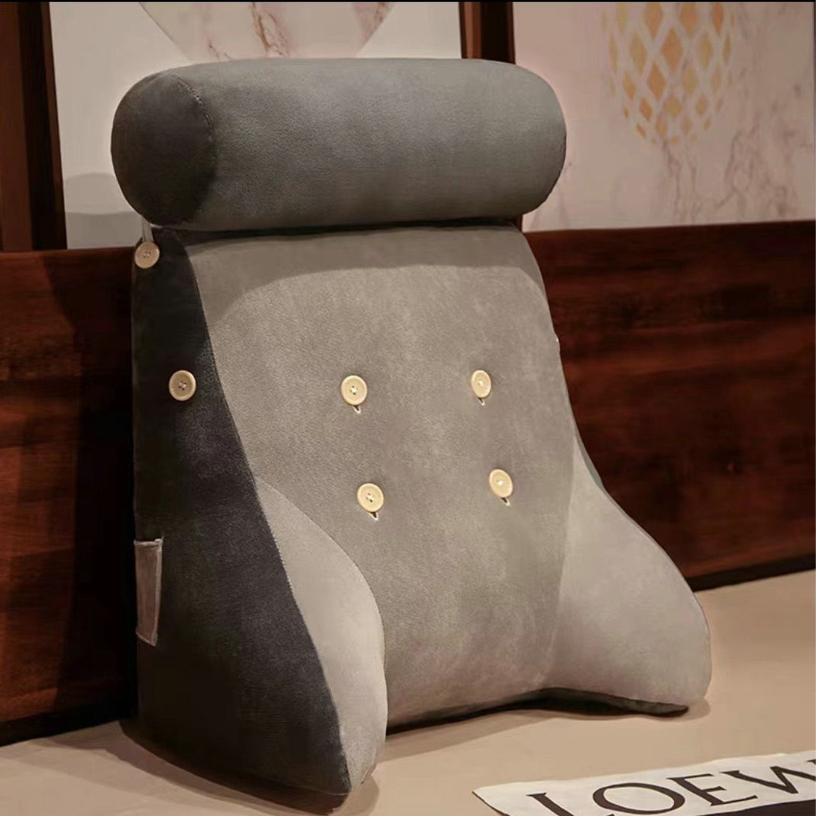 Backrest Pillow Washable Removable Cover Soft Cartoon Animal Back Support Cushion for Office Chair Bedside Dog - Image 6