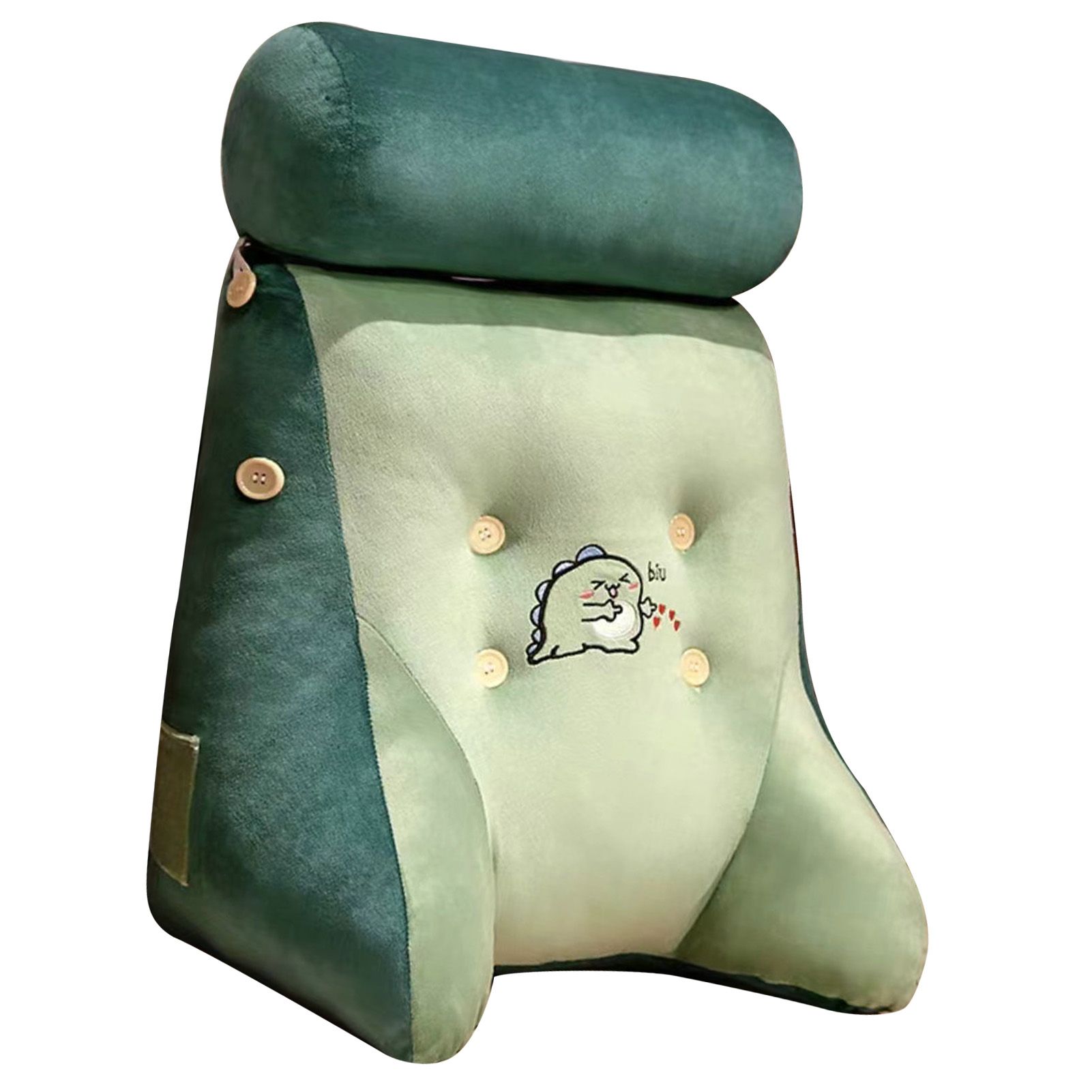Backrest Pillow Washable Removable Cover Soft Cartoon Animal Back Support Cushion for Office Chair Bedside Dinosaur - Image 4