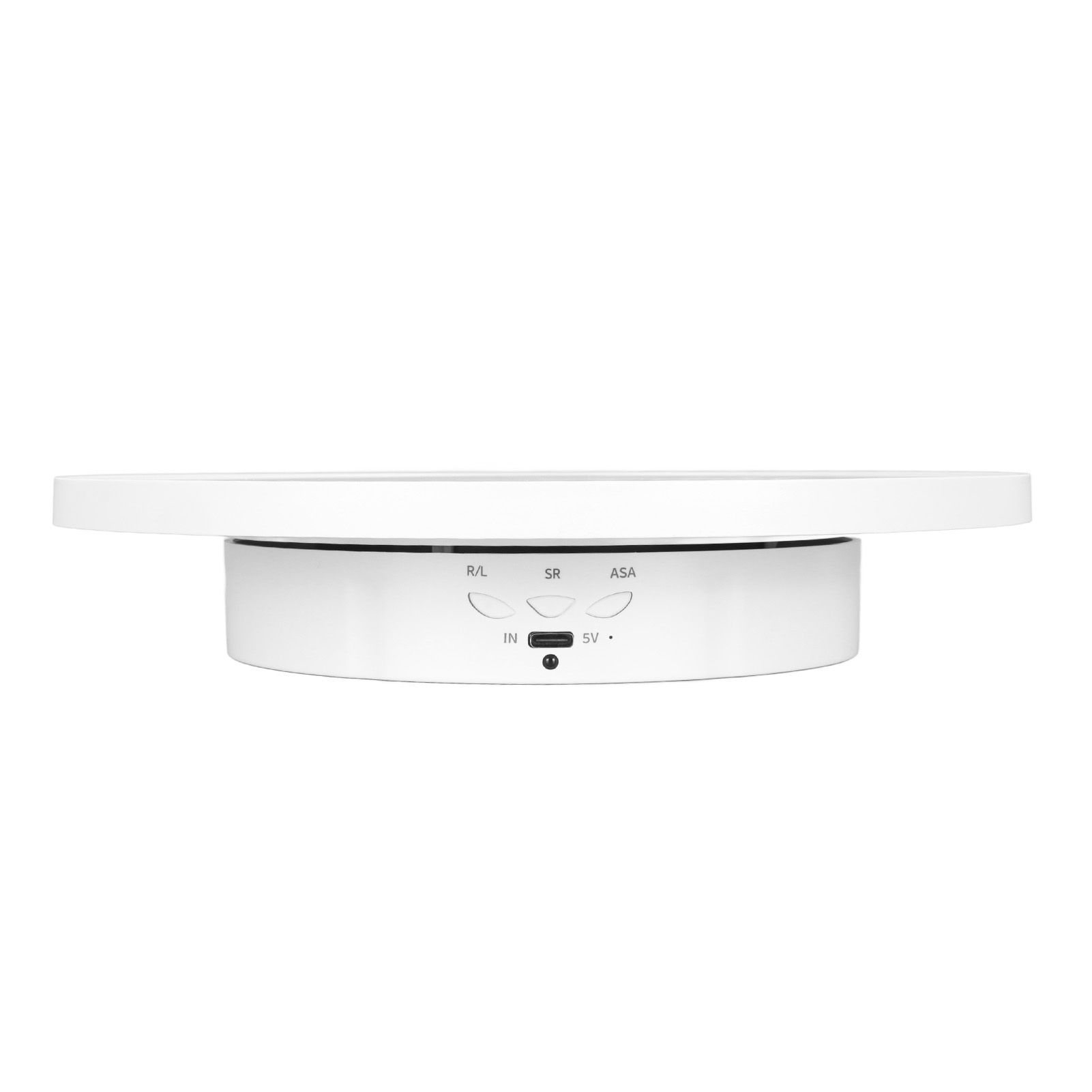 Rotating Display Stand 2 in 1 Automatic 360 Degree Electric Turntable with Remote Control for Photography Product Jewelry White - Image 3