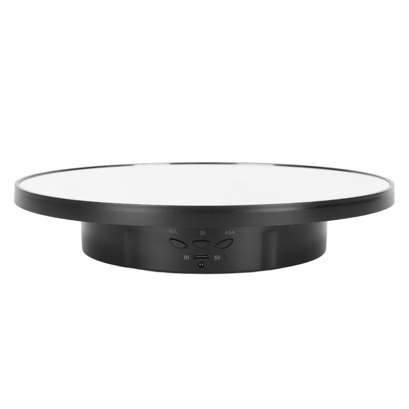 Rotating Display Stand 2 in 1 Automatic 360 Degree Electric Turntable with Remote Control for Photography Product Jewelry Black - Image 3