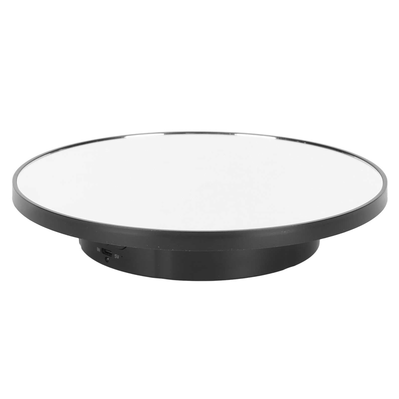 Rotating Display Stand 2 in 1 Automatic 360 Degree Electric Turntable with Remote Control for Photography Product Jewelry Black - Image 6
