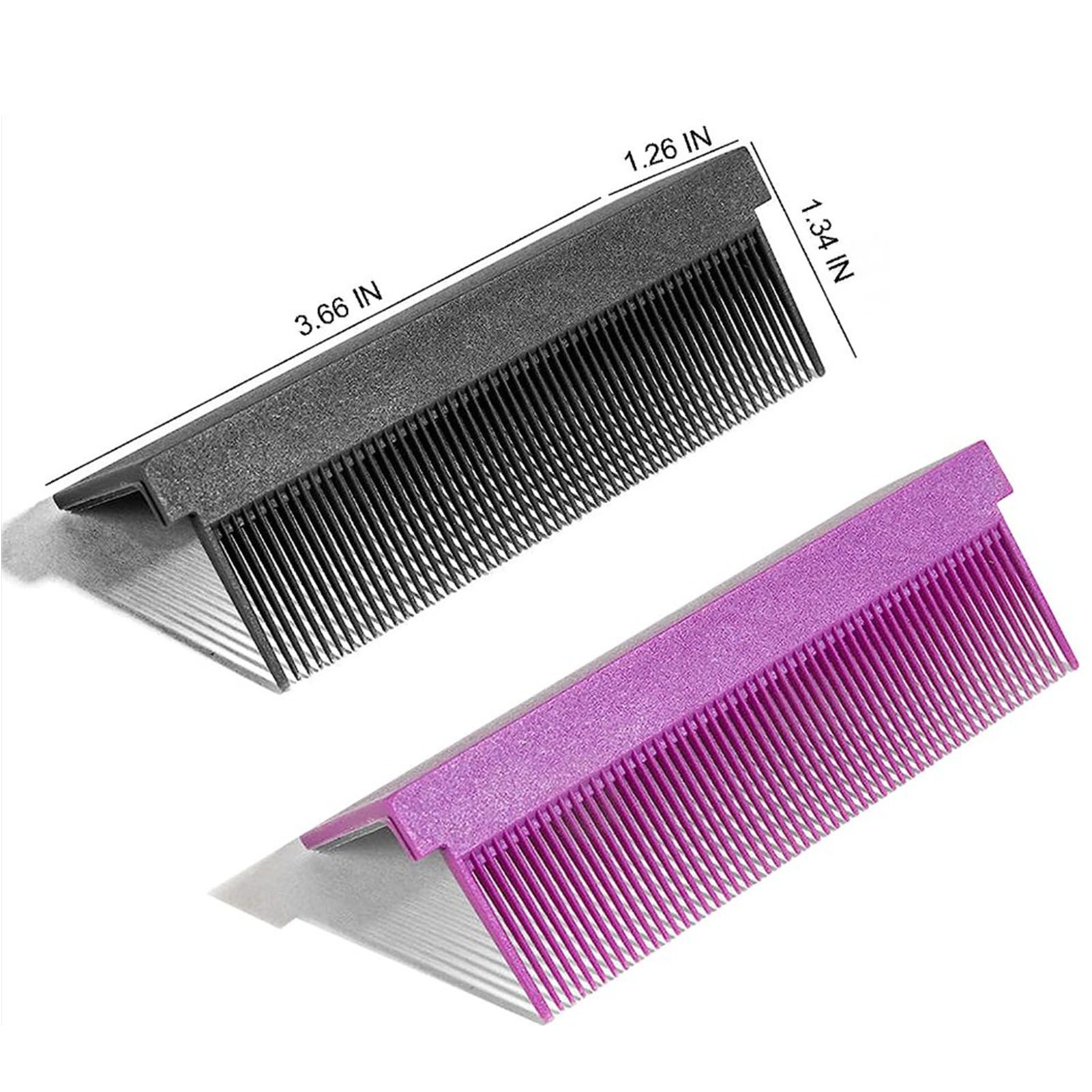 Flat Iron Comb Straightening Comb Attachment Plastic DIY Comb Accessory for Women Salon Hair Style Home Black - Image 2