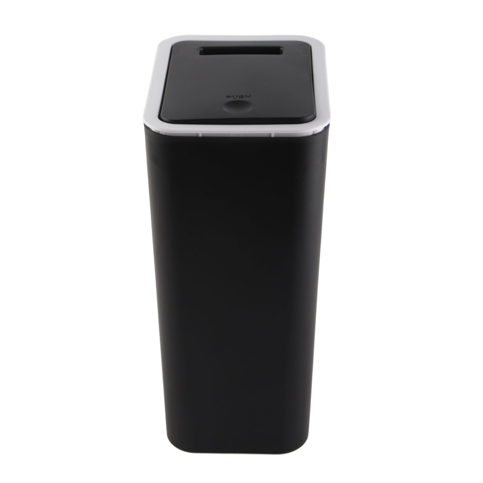 Household Garbage Cans Sealed Large Capacity Odorless With Press Top Plastic Trash Bin For Home Kitchen Living Room Bathroom Black - Image 2
