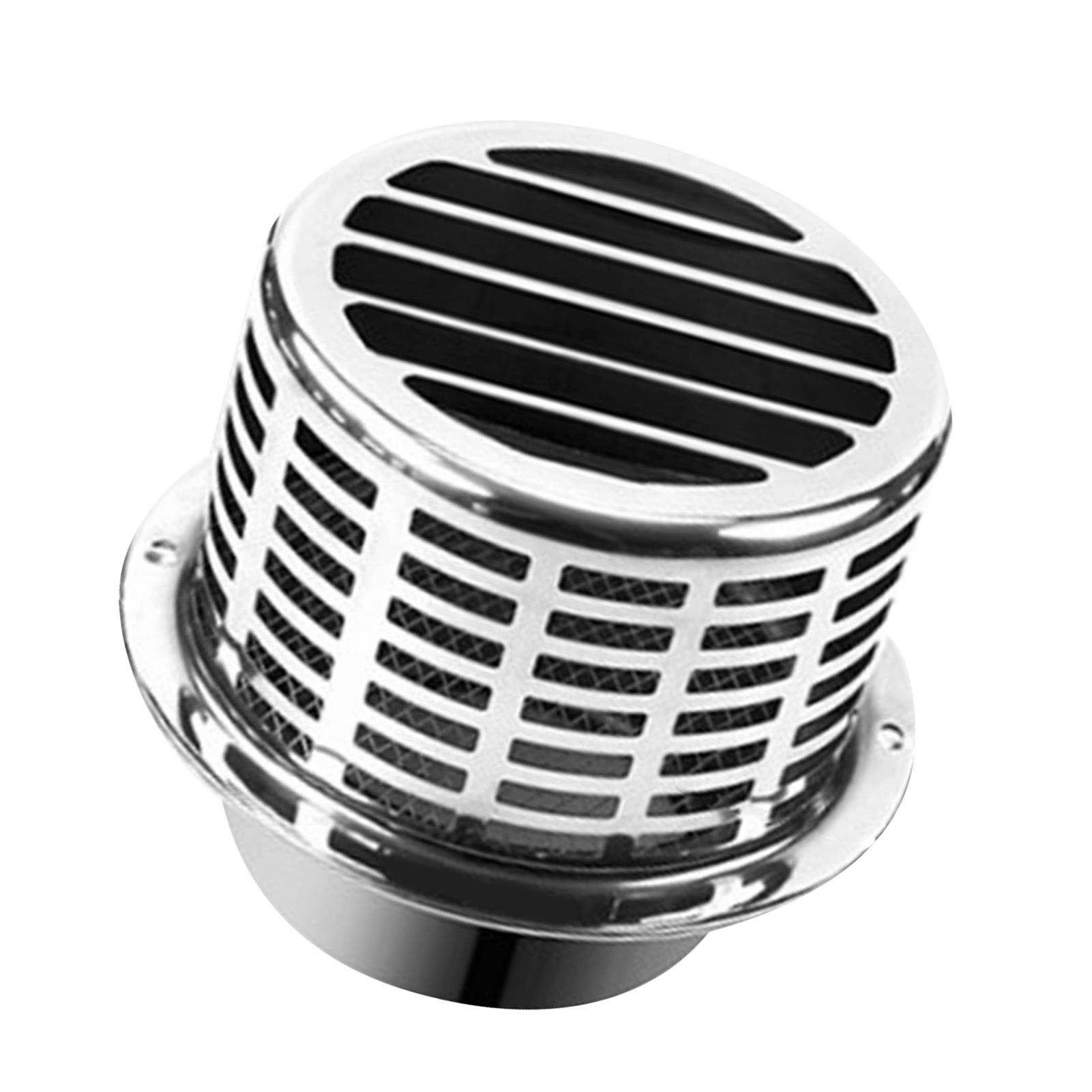 304 Stainless Steel Exhaust Hood Weatherproof Round Ventilation Grill Range Hood Exhaust Pipe Cover 150mm 304 Column Hood - Image 2