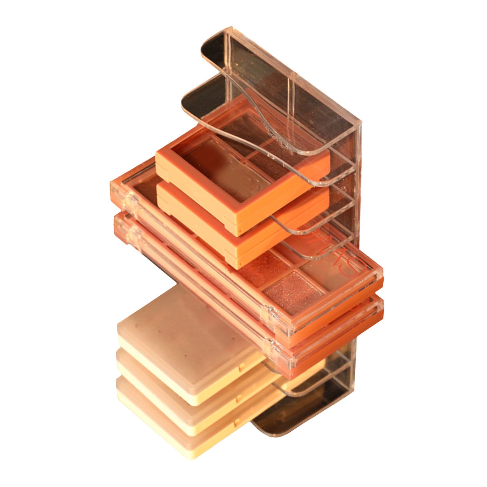 Eyeshadow Palettes Organizer Clear Divided Makeup Palettes Storage Rack for Dressing Table - Image 2