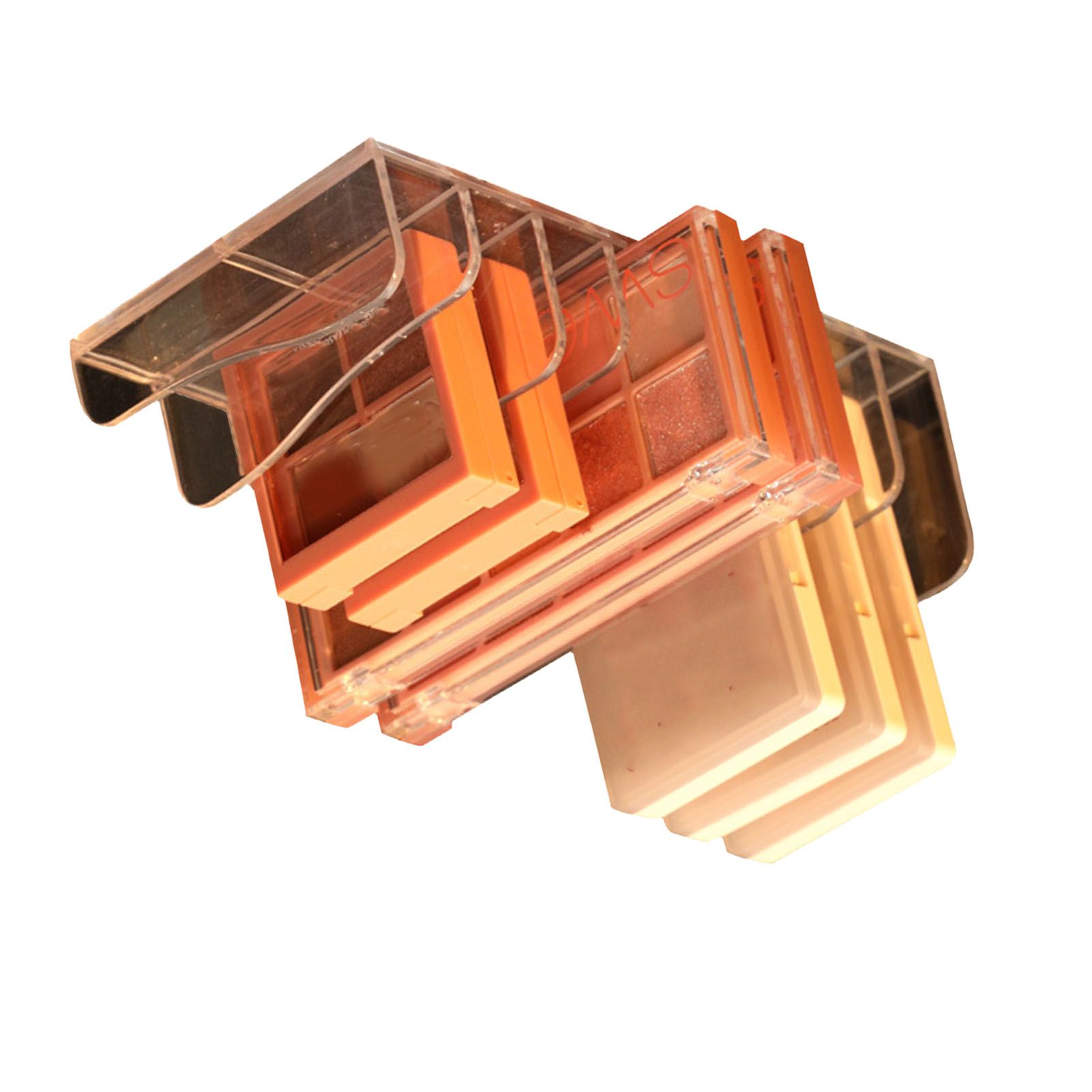 Eyeshadow Palettes Organizer Clear Divided Makeup Palettes Storage Rack for Dressing Table - Image 3