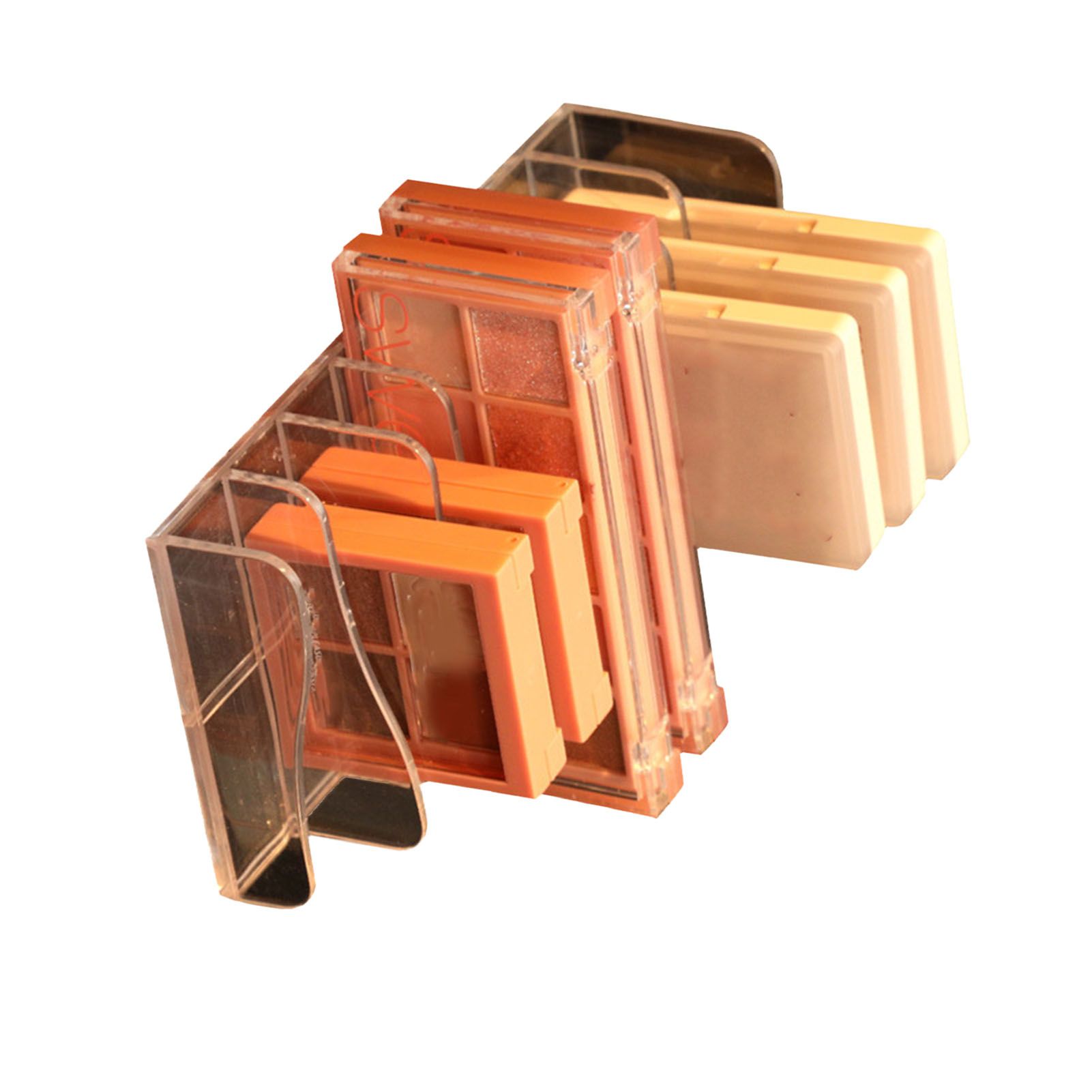 Eyeshadow Palettes Organizer Clear Divided Makeup Palettes Storage Rack for Dressing Table - Image 4