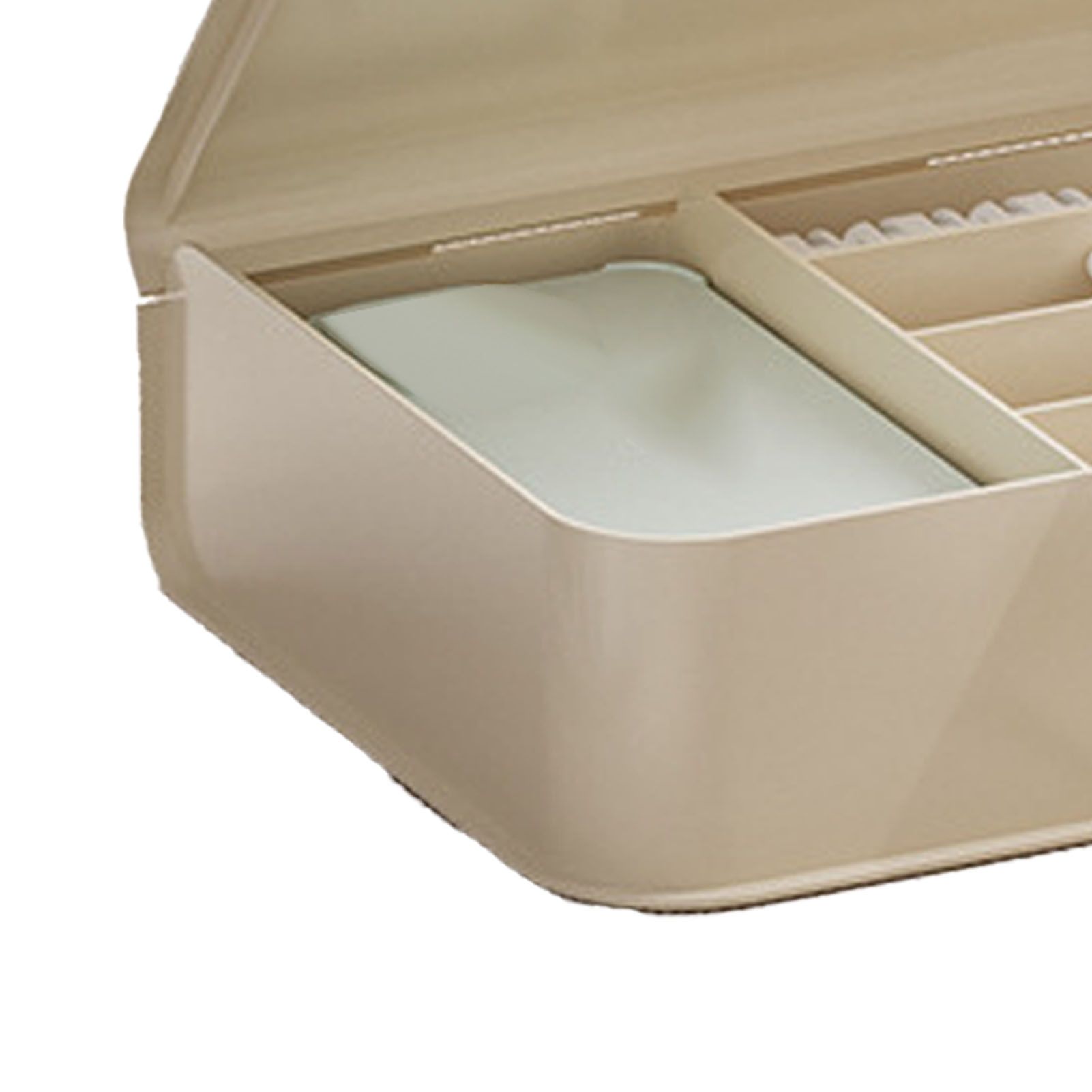 Desktop Storage Box Multi Compartments Plastic Simple Data Cable Organizer Box for Charger Earphones Phone Case Film - Image 8