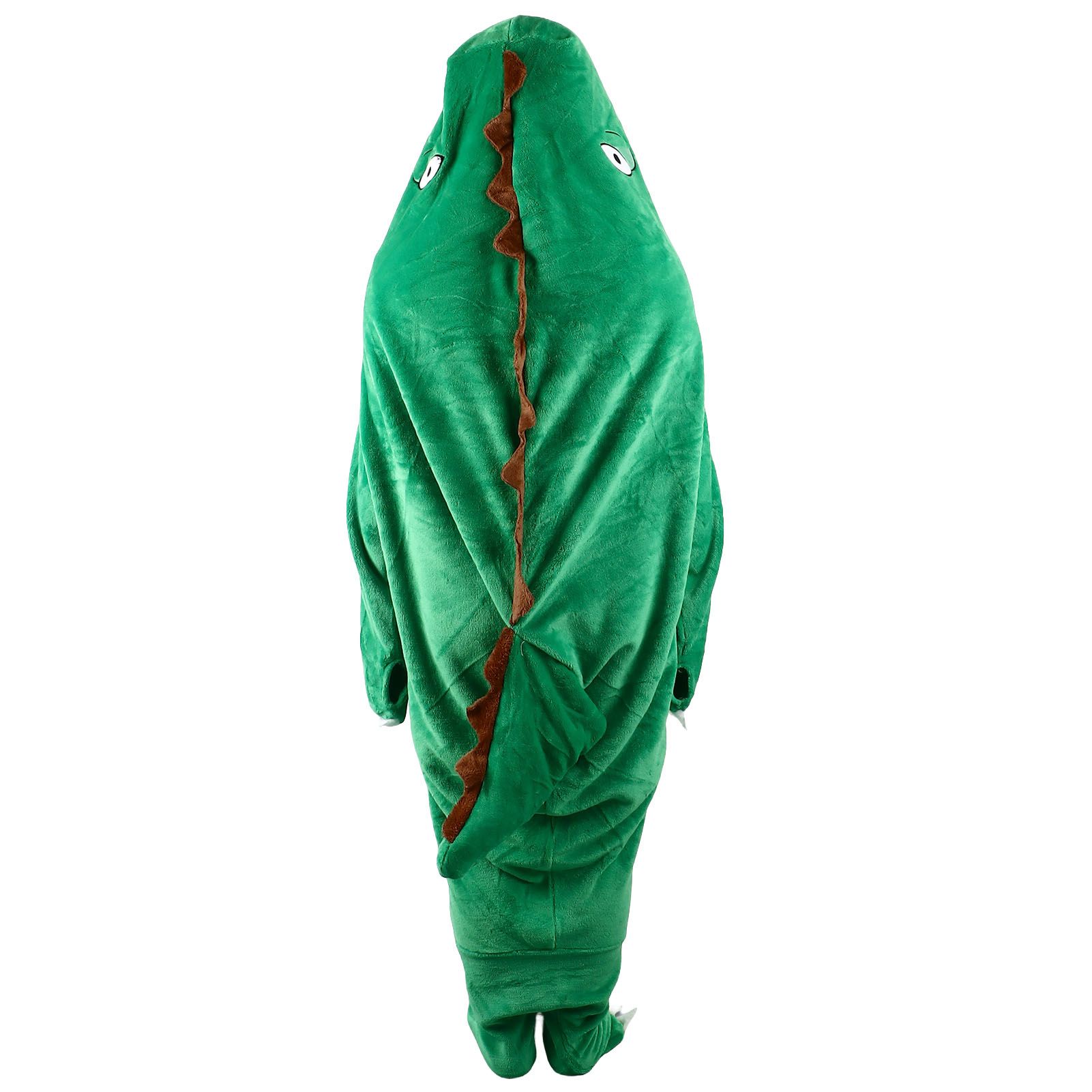 Dinosaur Robe Pajama Wearable Dinosaur Blanket Super Soft Dinosaur Blanket Hoodie for Kids Adults M 140cm - Image 3
