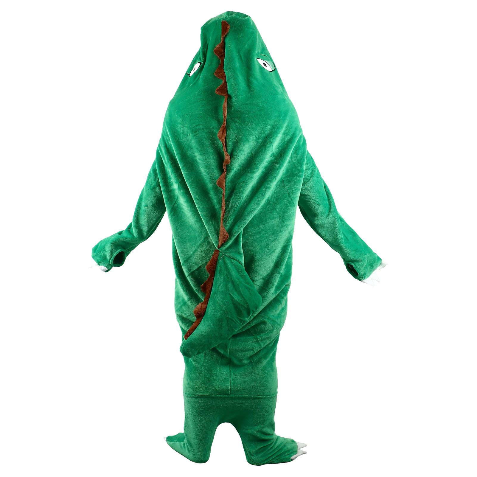 Dinosaur Robe Pajama Wearable Dinosaur Blanket Super Soft Dinosaur Blanket Hoodie for Kids Adults M 140cm - Image 4