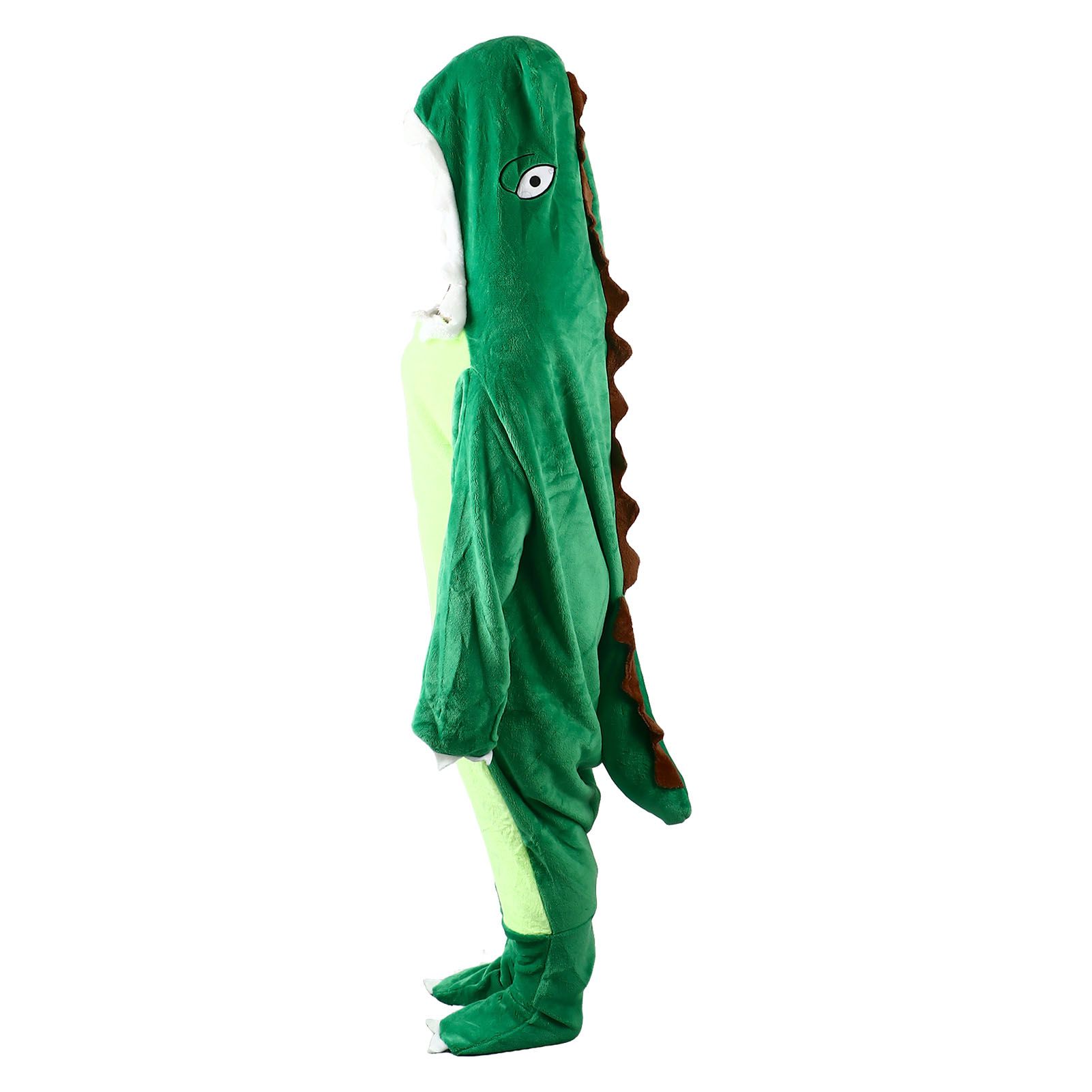 Dinosaur Robe Pajama Wearable Dinosaur Blanket Super Soft Dinosaur Blanket Hoodie for Kids Adults XL 190cm - Image 2