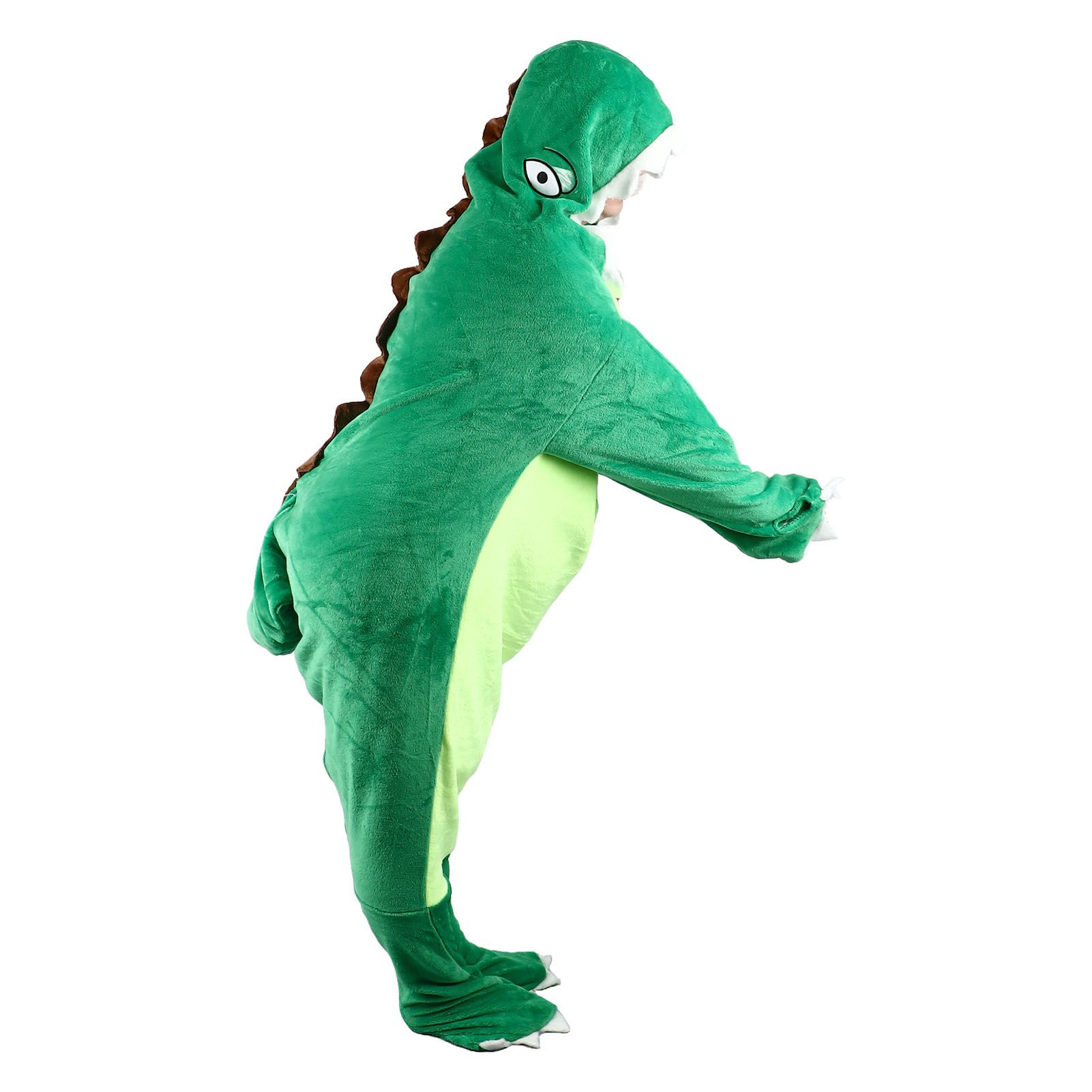 Dinosaur Robe Pajama Wearable Dinosaur Blanket Super Soft Dinosaur Blanket Hoodie for Kids Adults XL 190cm - Image 5