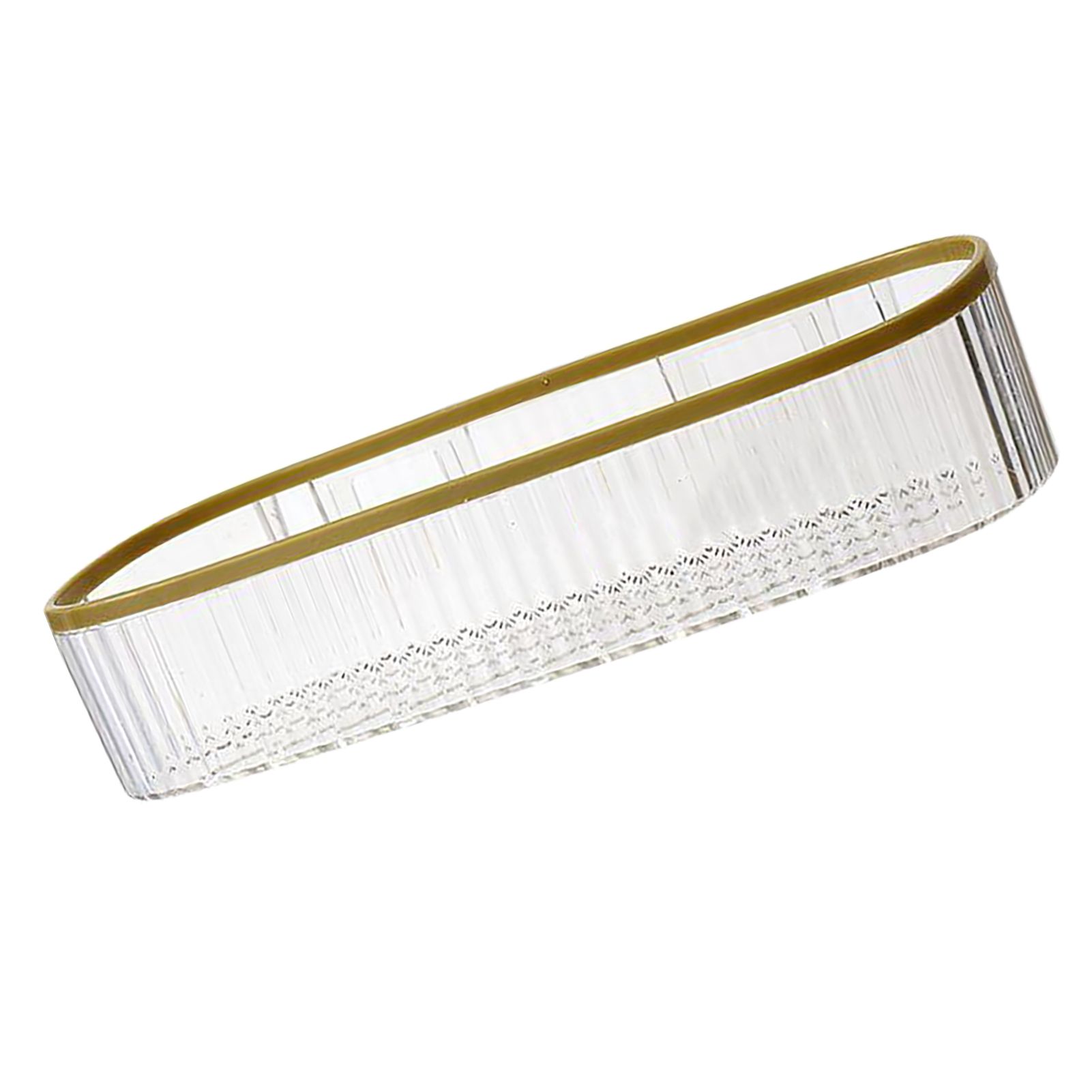 Plastic Wall Mount Organizer Punch Free Transparent White Adhesive Clear Organizer for Bathroom Kitchen Living Room - Image 3