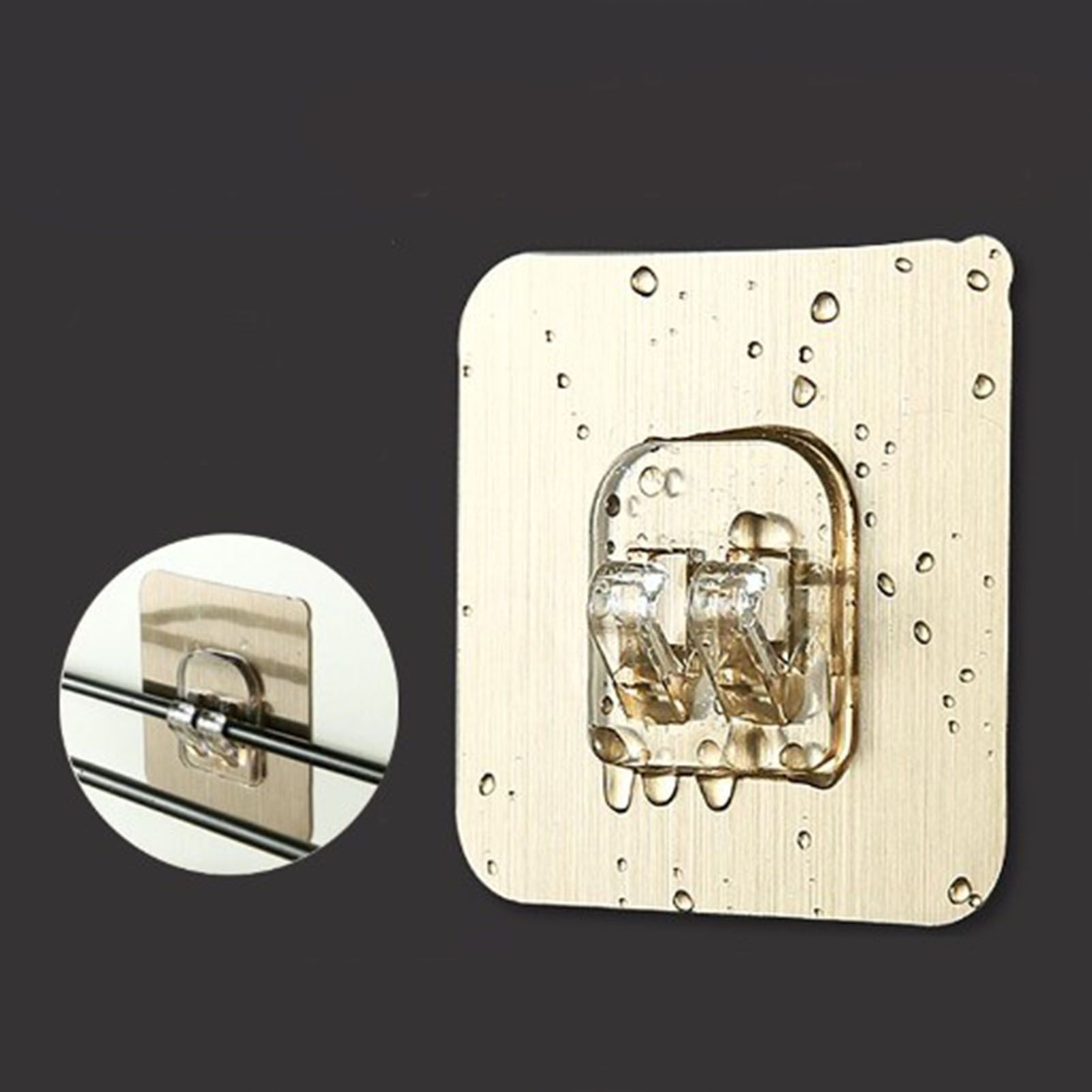 10Pcs Adhesive Hooks Kitchen Wall Hooks Reusable Seamless Hooks for Bathroom Kitchen Outdoor Hanging - Image 5