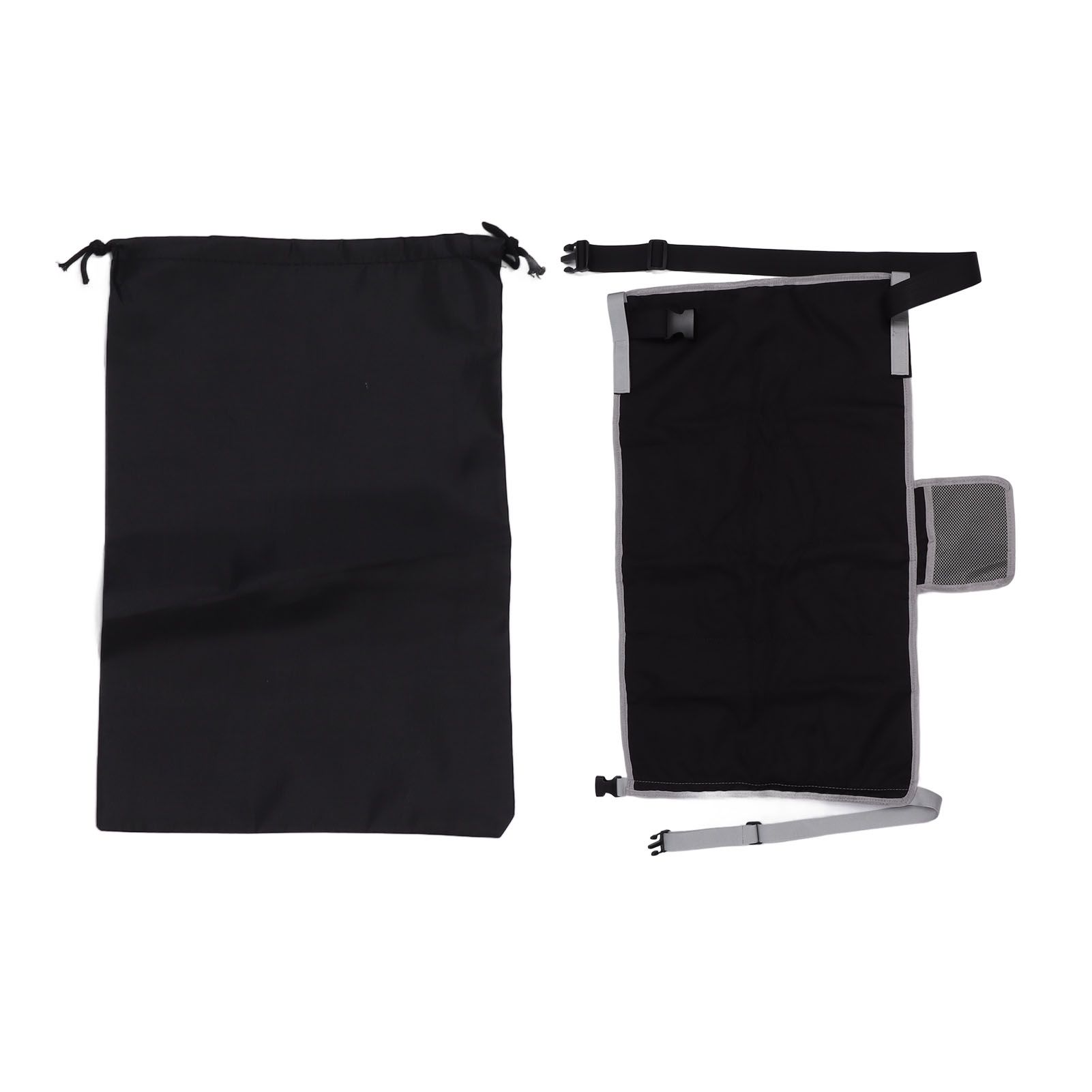 Airplane Seat Extender Portable Travel Foot Rest Airplane Must Haves for Toddlers Kids to Lie Down On Plane Black - Image 1