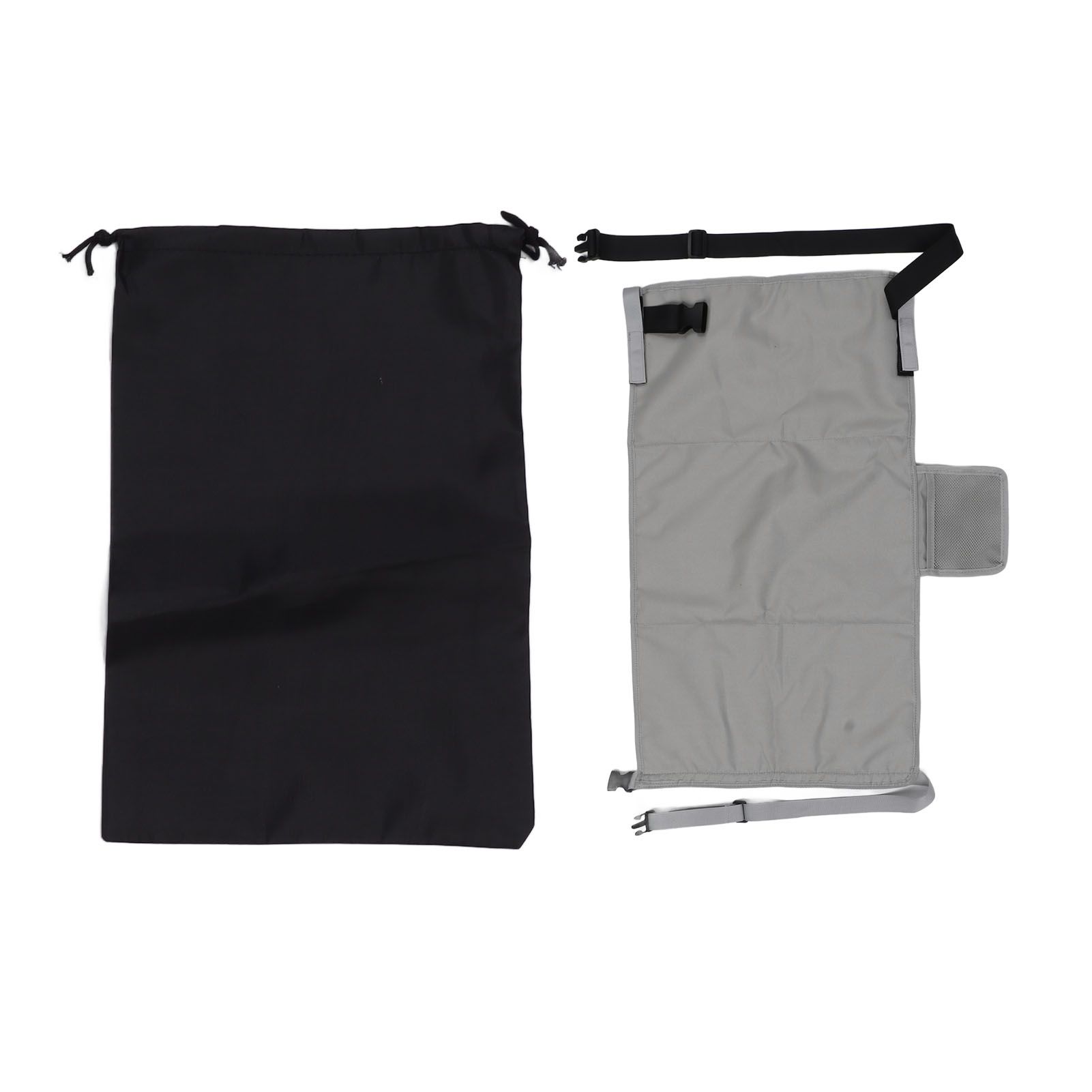 Airplane Seat Extender Portable Travel Foot Rest Airplane Must Haves for Toddlers Kids to Lie Down On Plane Gray - Image 1