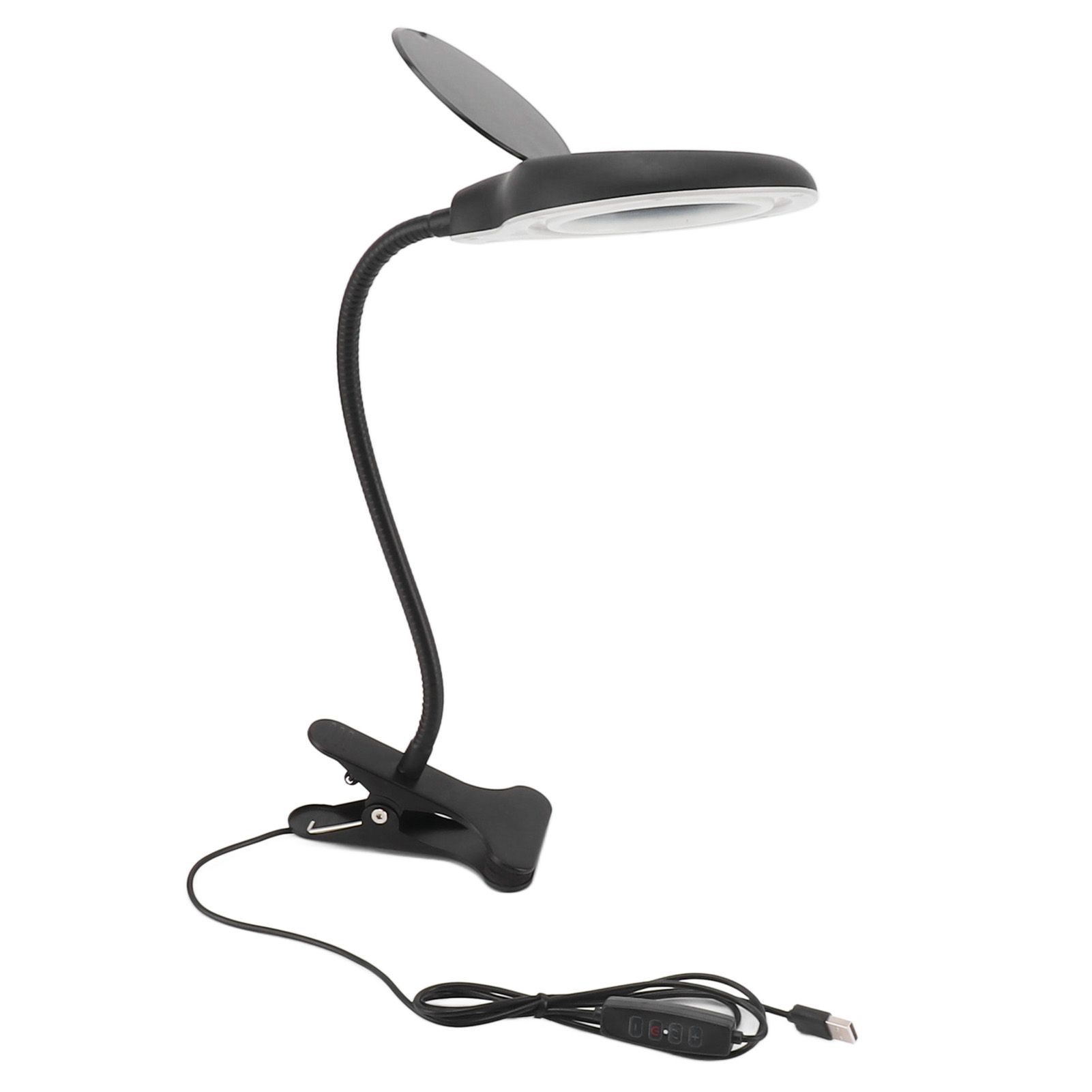Clip On Magnifying Glass with Light Iron and PP Adjustable LED Magnifying Desk Lamp for Soldering Craft Reading - Image 2