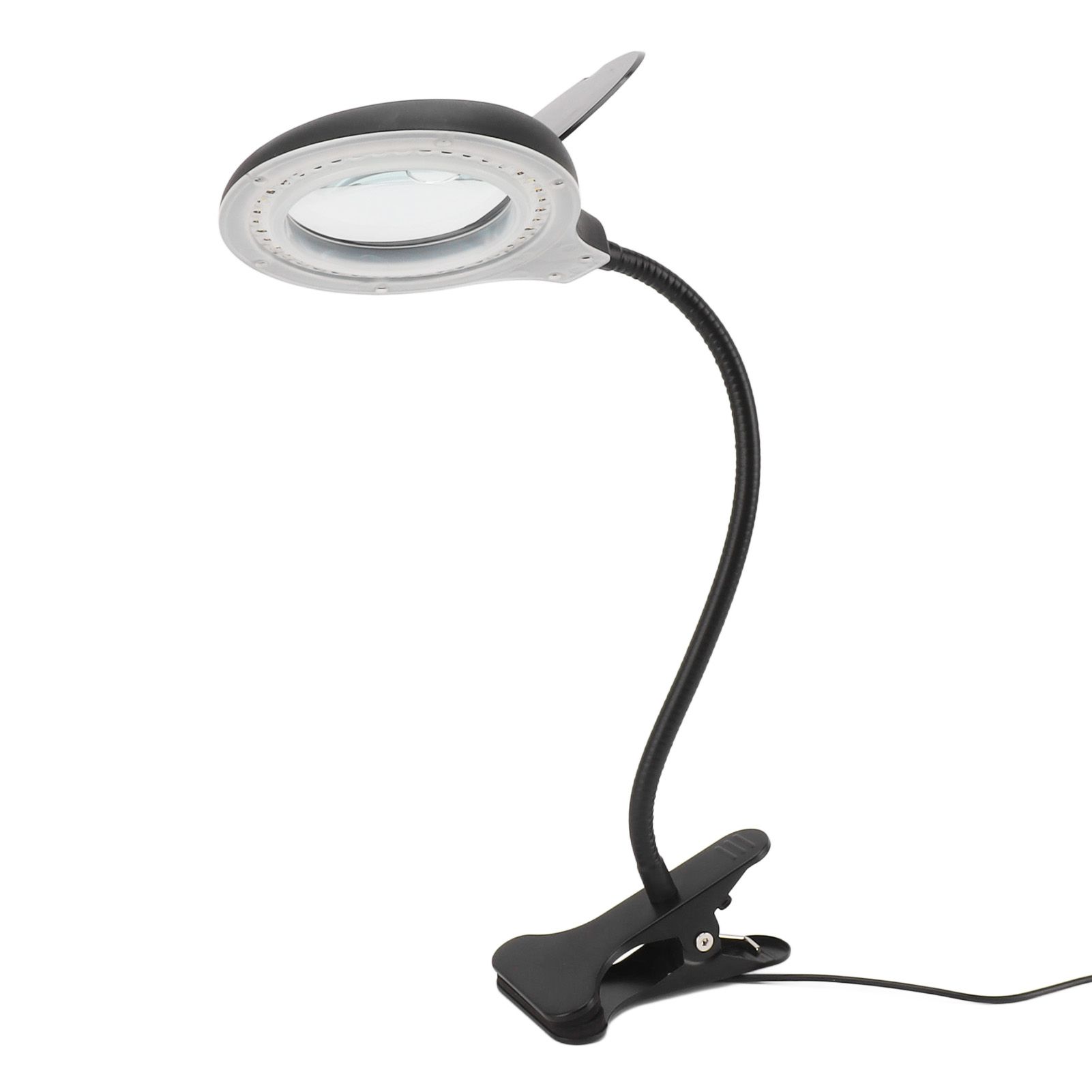 Clip On Magnifying Glass with Light Iron and PP Adjustable LED Magnifying Desk Lamp for Soldering Craft Reading - Image 4