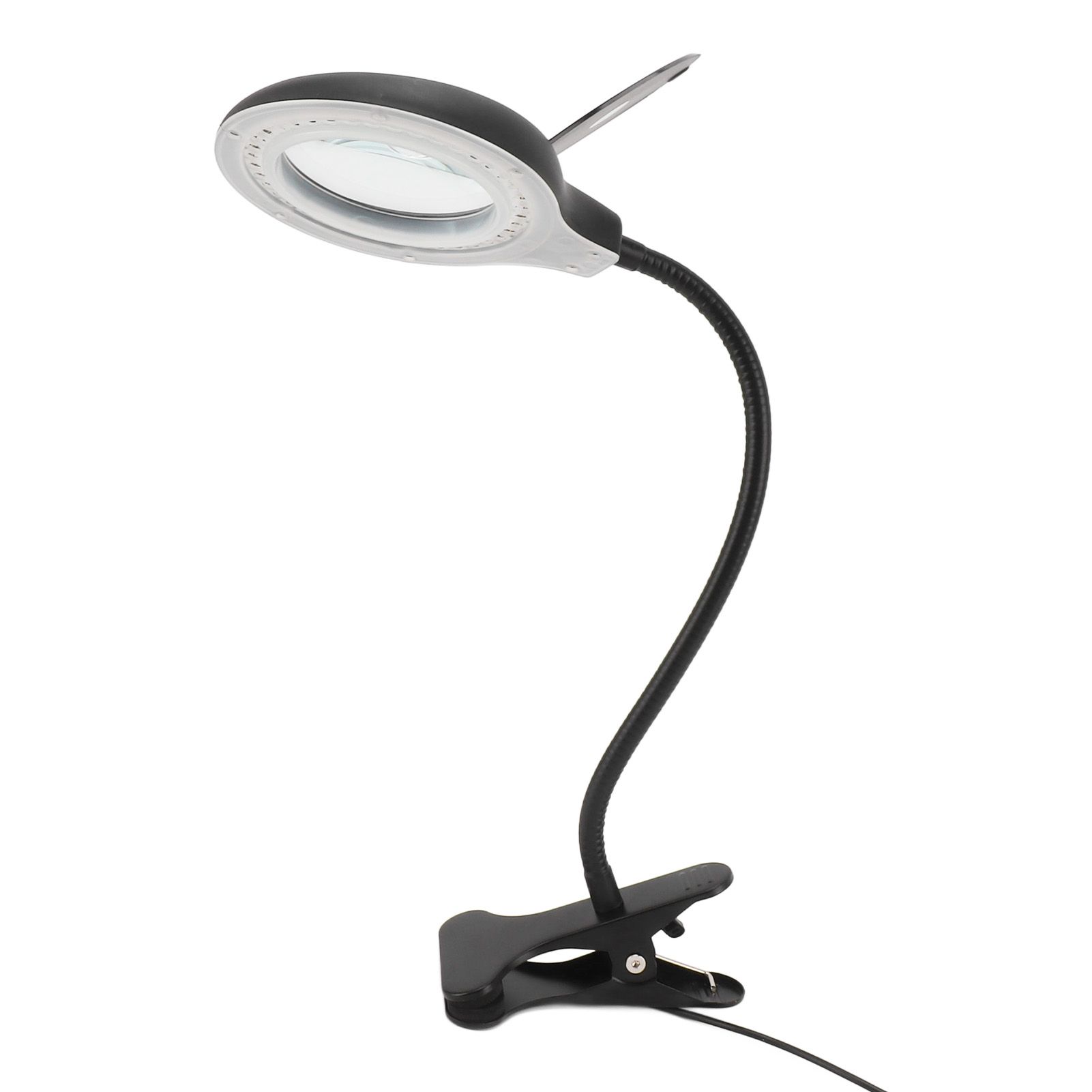 Clip On Magnifying Glass with Light Iron and PP Adjustable LED Magnifying Desk Lamp for Soldering Craft Reading - Image 5