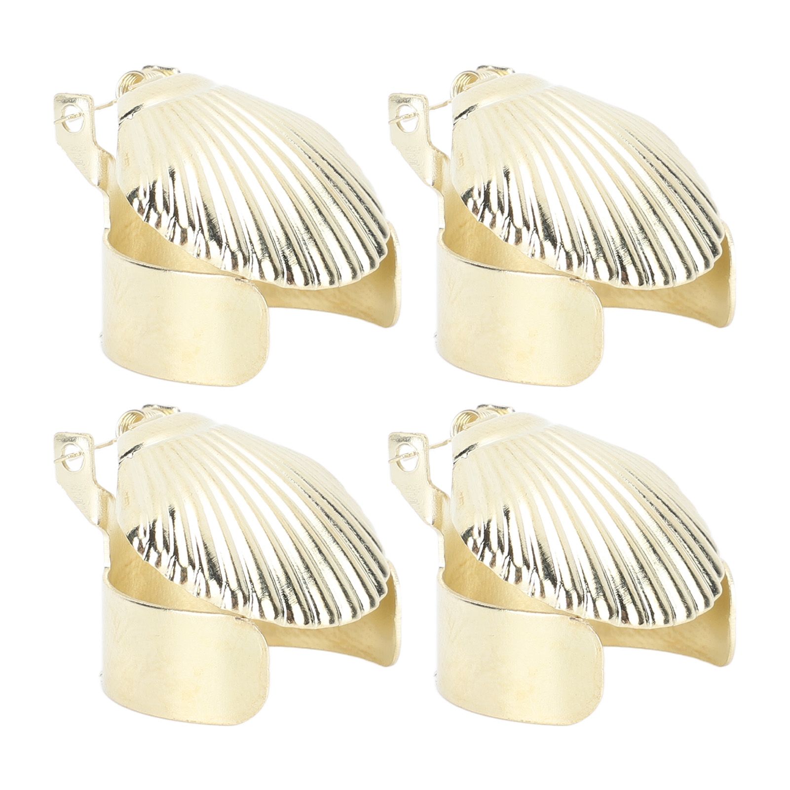 4Pcs Candle Snuffer Candle Extinguisher Metal Shell Pattern Automatic Candle Stopper for Candle Extinguishing Gold - Image 2
