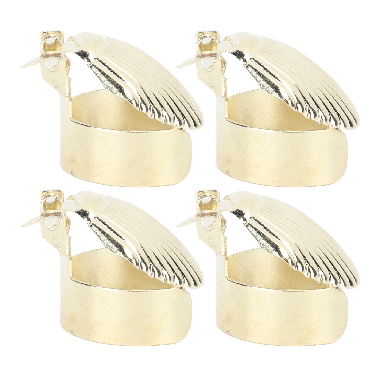 4Pcs Candle Snuffer Candle Extinguisher Metal Shell Pattern Automatic Candle Stopper for Candle Extinguishing Gold - Image 4