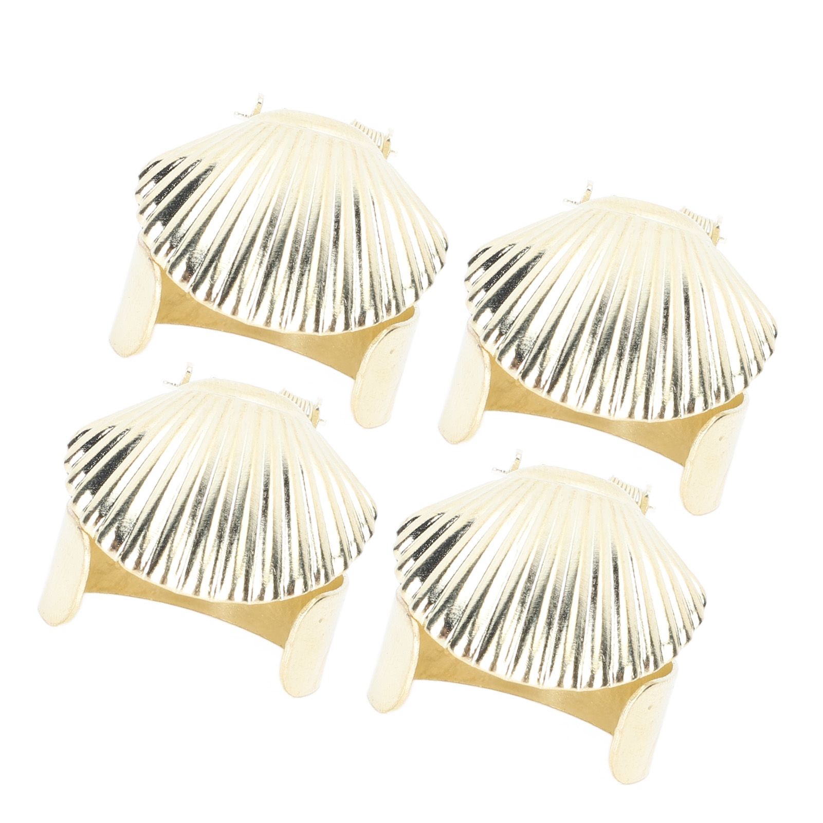 4Pcs Candle Snuffer Candle Extinguisher Metal Shell Pattern Automatic Candle Stopper for Candle Extinguishing Gold - Image 5