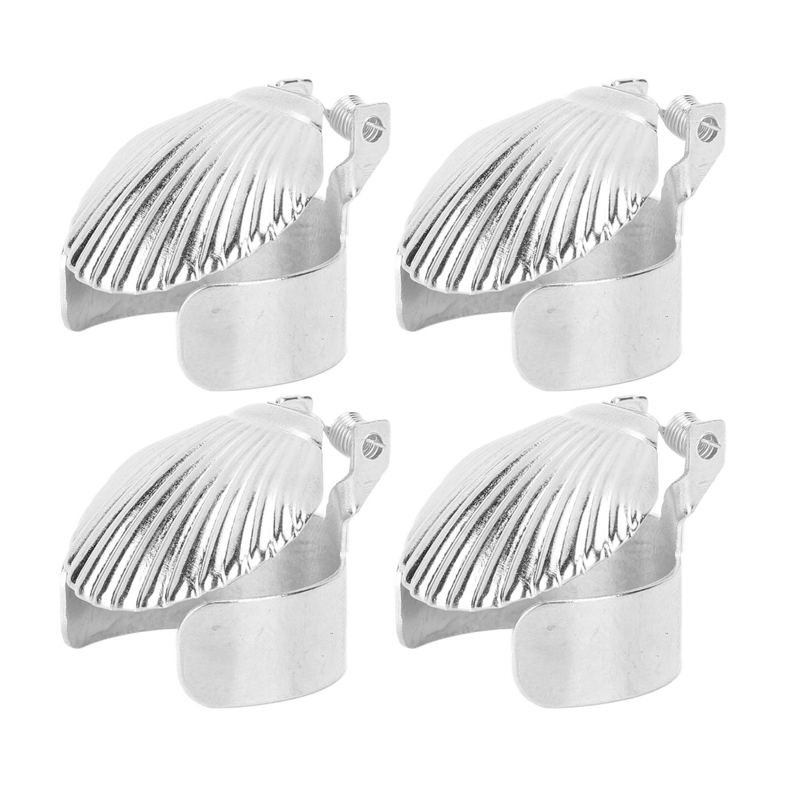 4Pcs Candle Snuffer Candle Extinguisher Metal Shell Pattern Automatic Candle Stopper for Candle Extinguishing Silver - Image 3