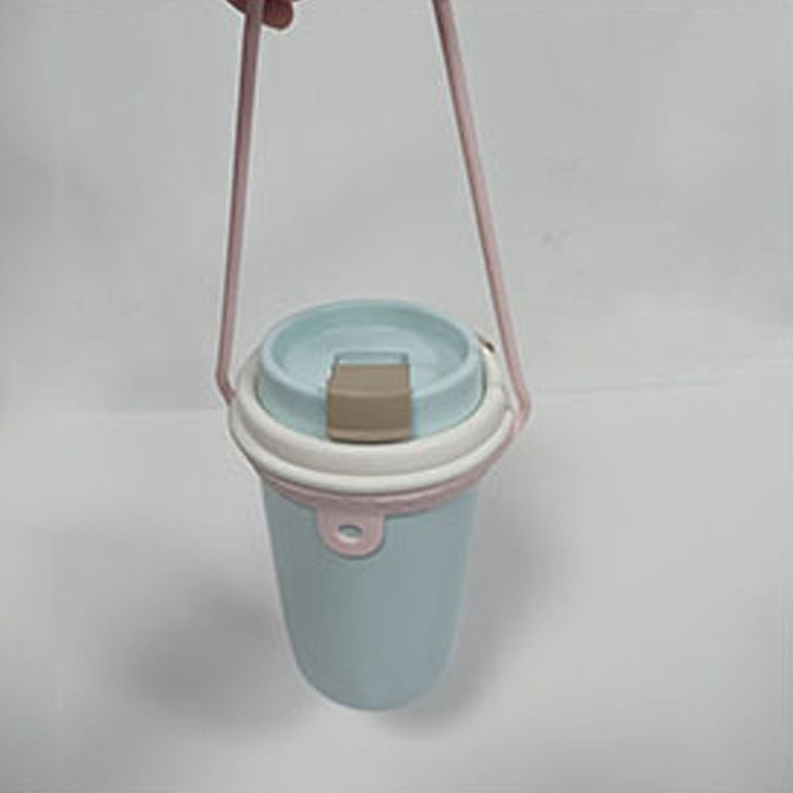 Silicone Coffee Carrier Reusable Portable Beverage Drink Cup Carrier Holder for Outdoor Travel Pink - Image 6
