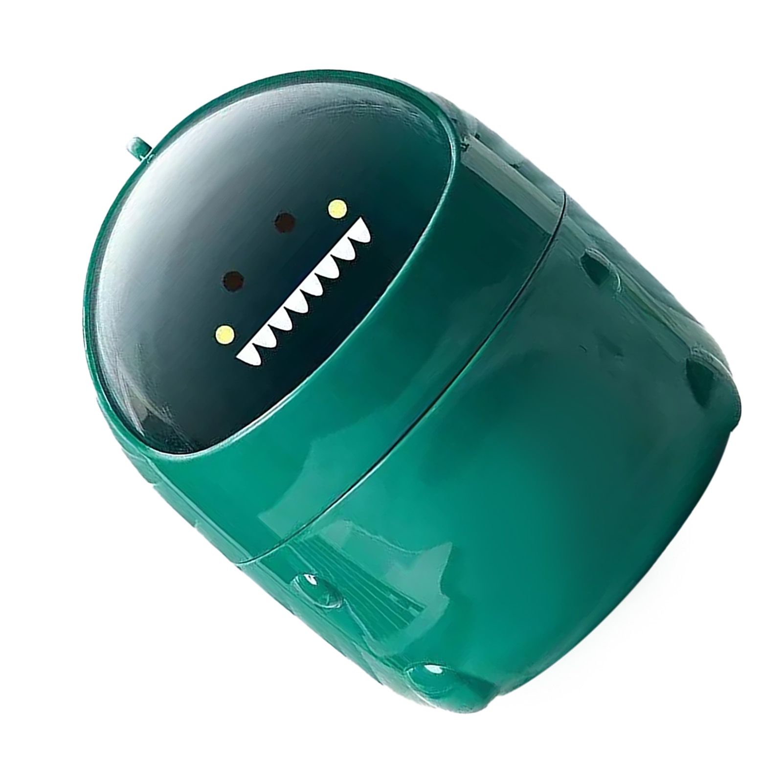 Desktop Trash Can Plastic with Lid Mini Small Cute Shaped for Dining Table Desk Home Office Easy Storage S Green - Image 2