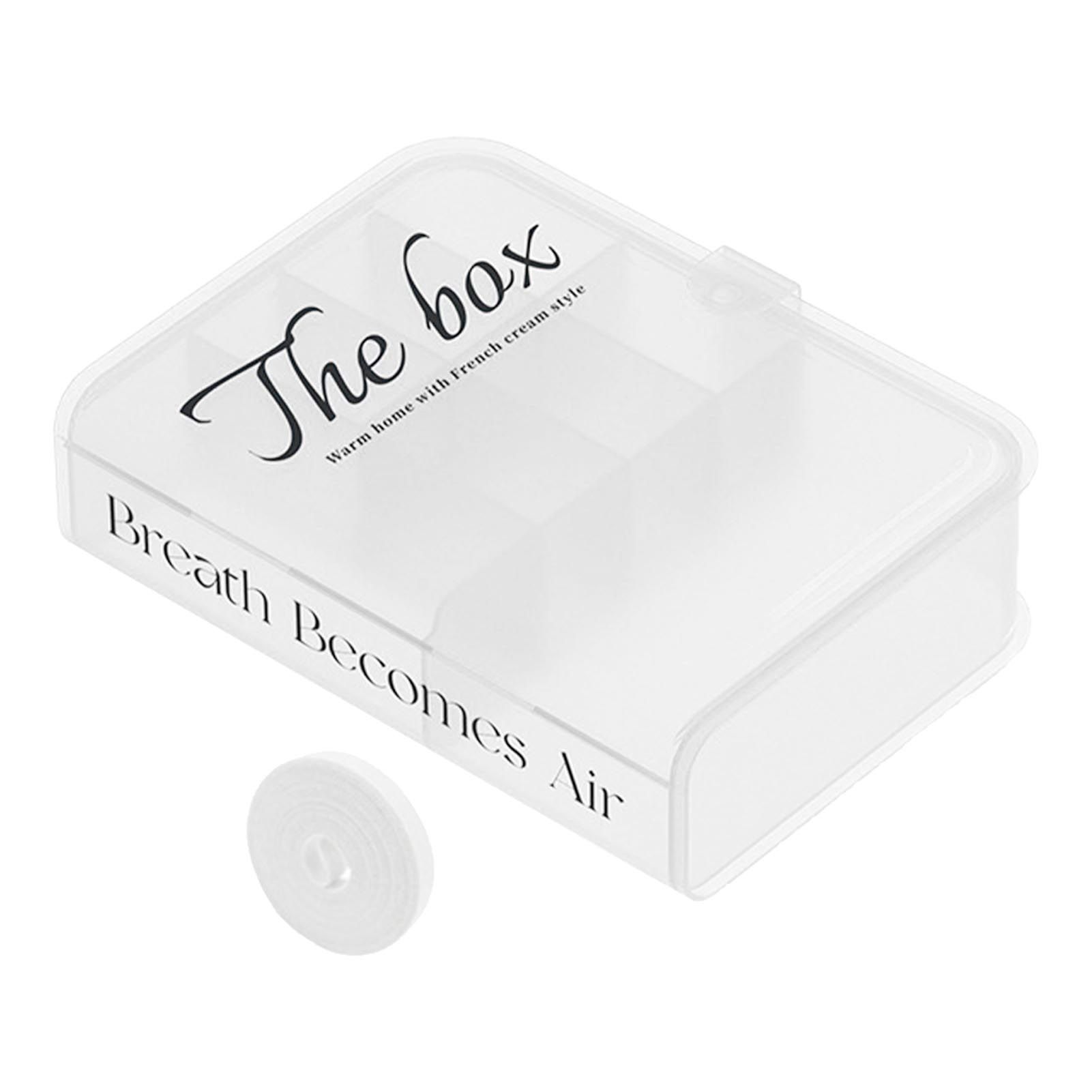 Desktop Organizer Box Data Cable Storage Case Plastic Book Design Home Decoration for Line Earbud Transparent - Image 1