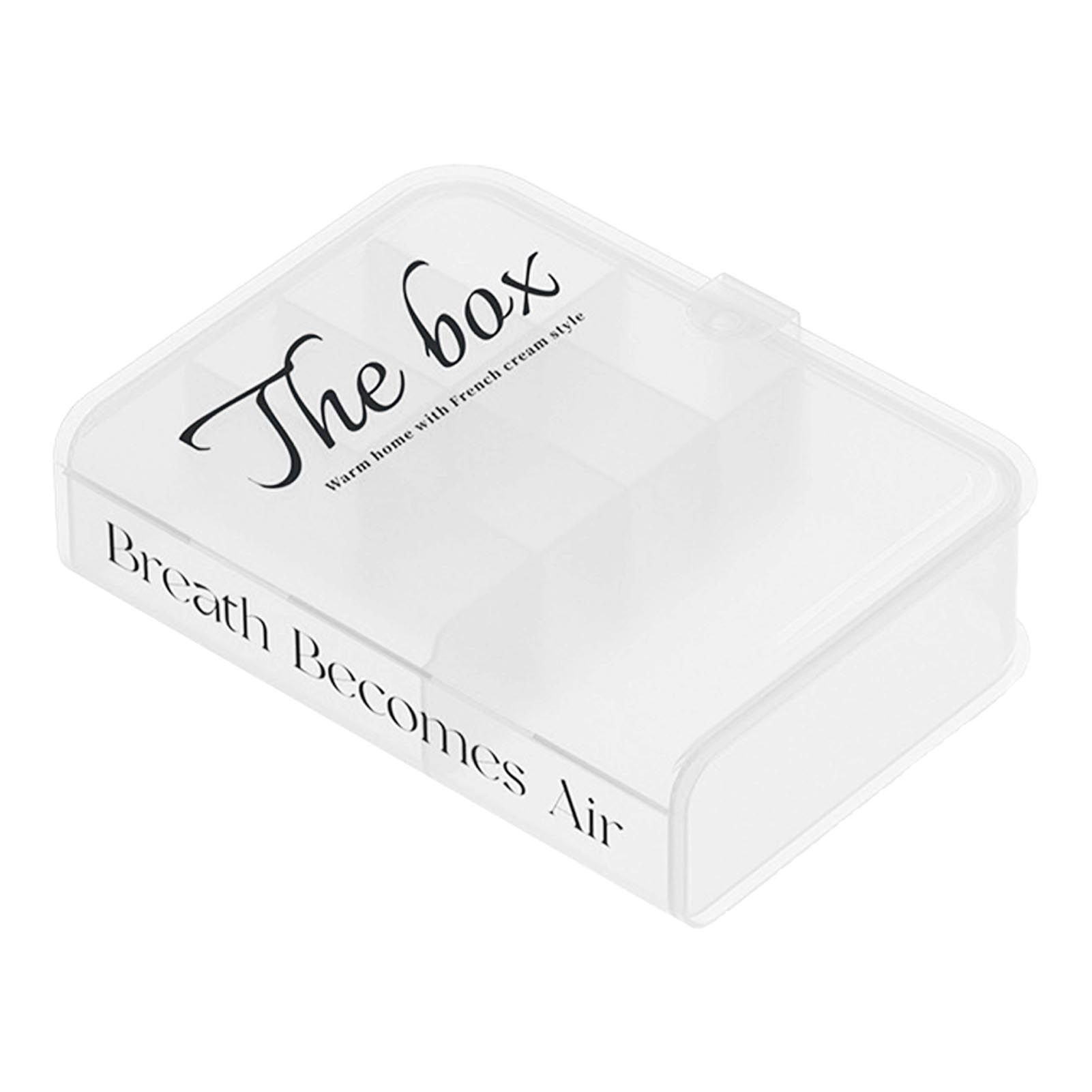 Desktop Organizer Box Data Cable Storage Case Plastic Book Design Home Decoration for Line Earbud Transparent - Image 2