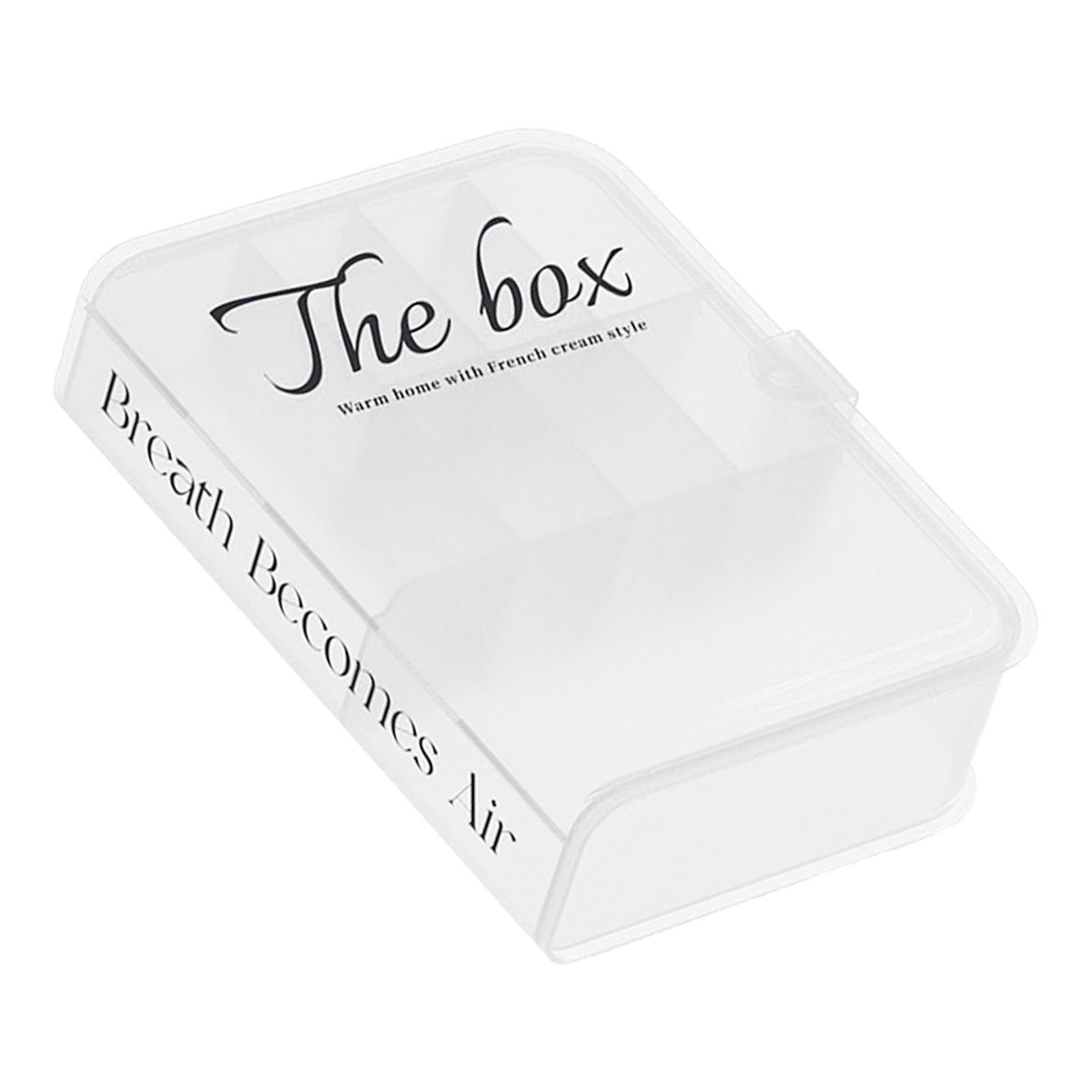 Desktop Organizer Box Data Cable Storage Case Plastic Book Design Home Decoration for Line Earbud Transparent - Image 4