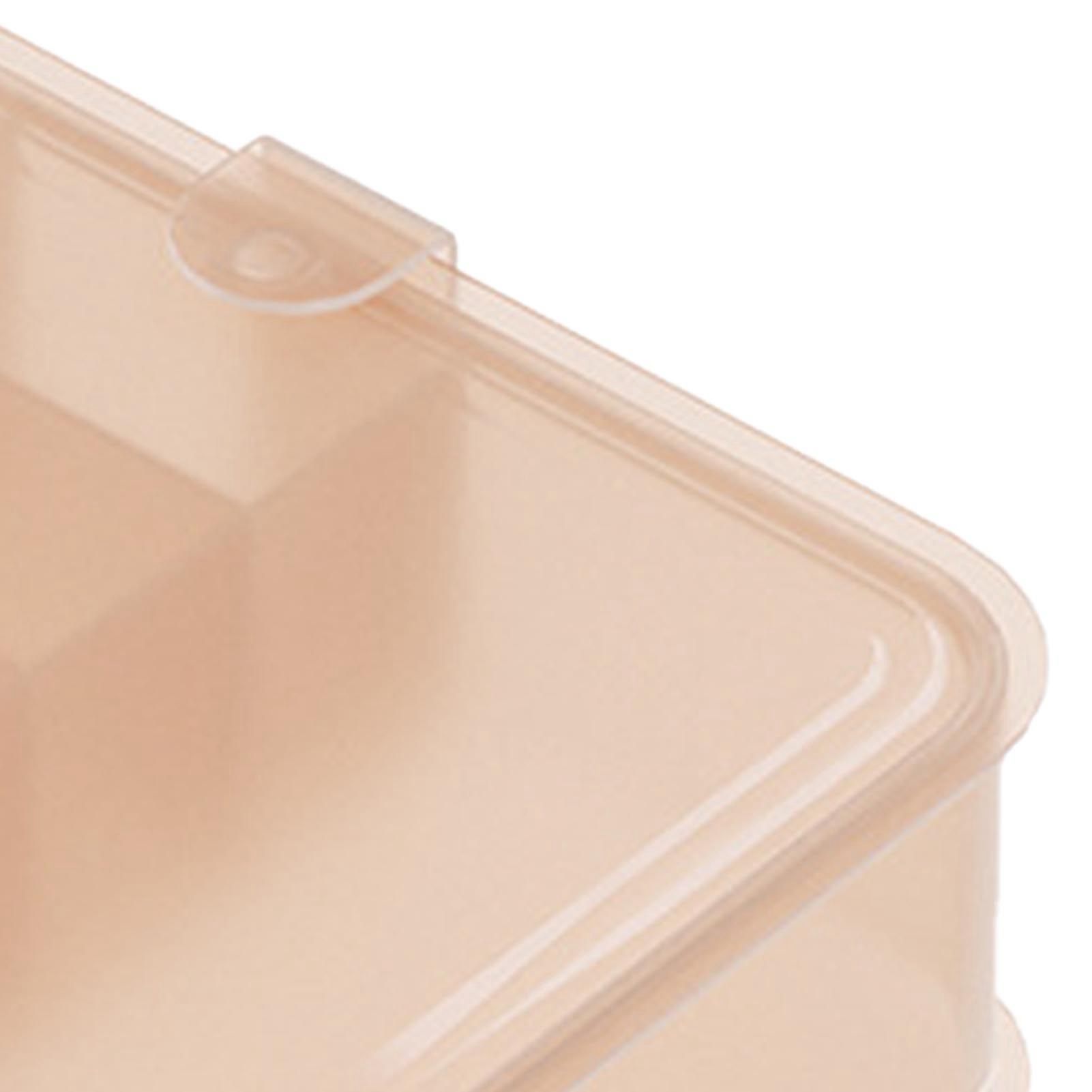 Desktop Organizer Box Data Cable Storage Case Plastic Book Design Home Decoration for Line Earbud Translucent Pink - Image 7