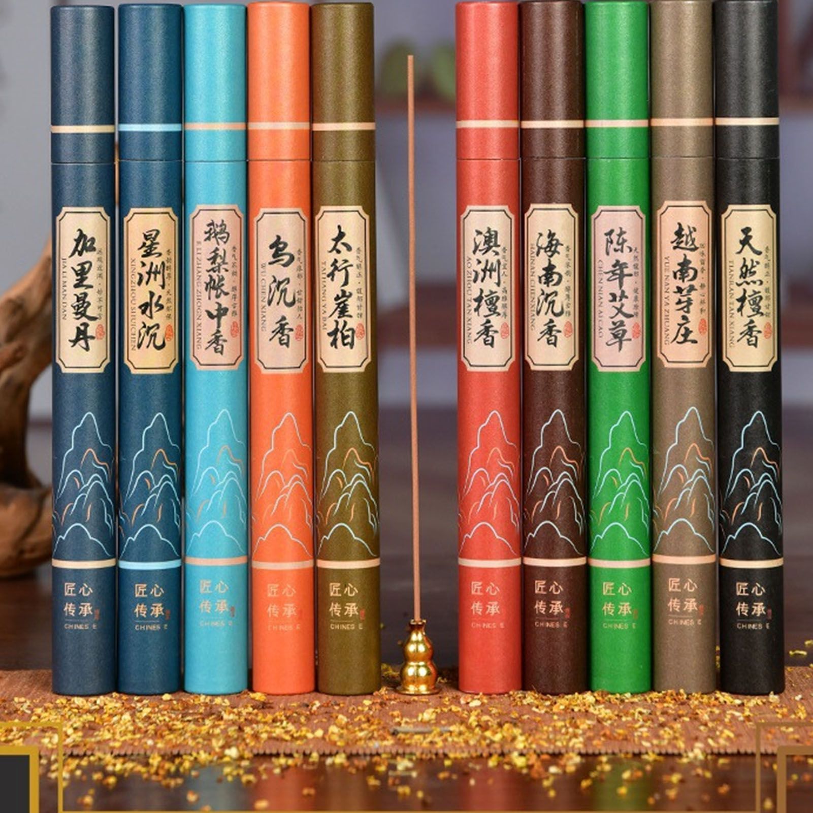 11 Sets Incense Sticks Natural Herbs Wormwood Incense Repellent Sticks for Night Sleeping Meditation - Image 6