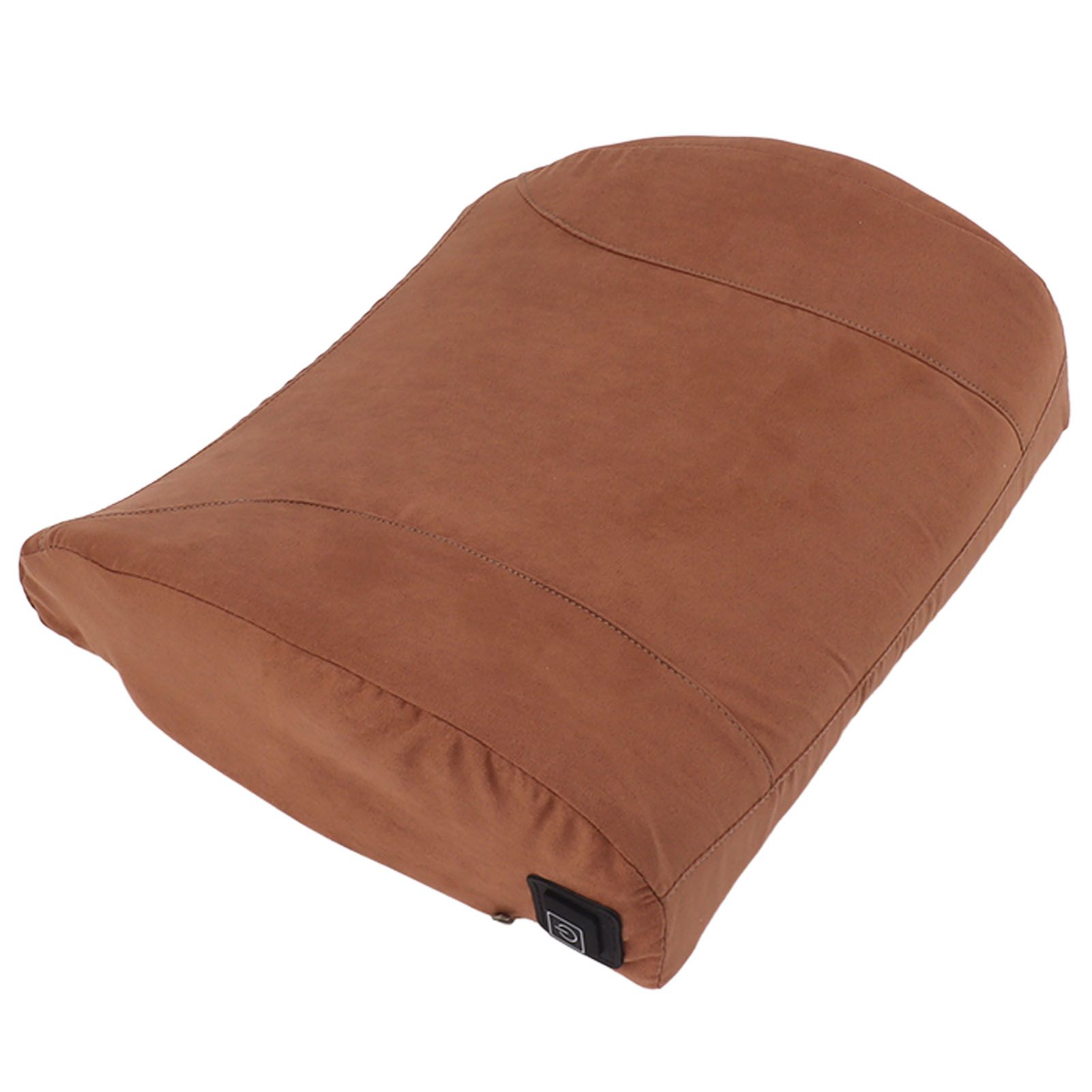 Khaki Portable Heating Waist Cushion USB Port 3 Adjustable Temperature Heating Lumbar Support Cushion - Image 3