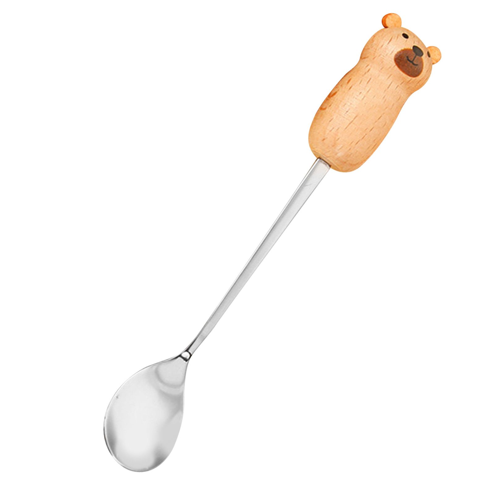 Stainless Steel Coffee Stirring Tool Creative Cartoon Cute Kids Ice Cream Dessert Stirrer Coffee Mixing Tool Dishwasher Safe Bear Spoon - Image 3