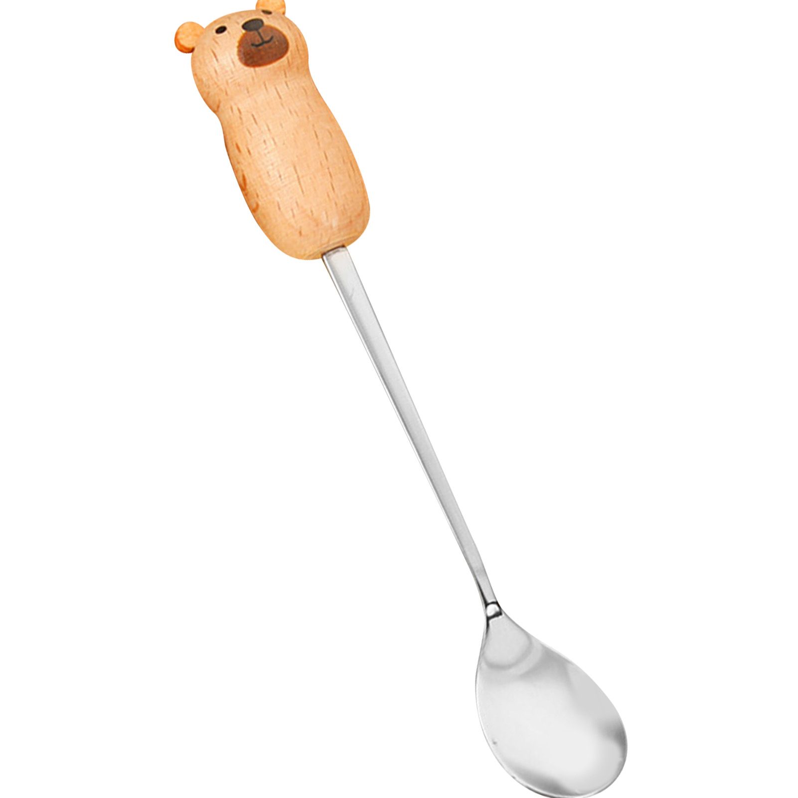 Stainless Steel Coffee Stirring Tool Creative Cartoon Cute Kids Ice Cream Dessert Stirrer Coffee Mixing Tool Dishwasher Safe Bear Spoon - Image 4