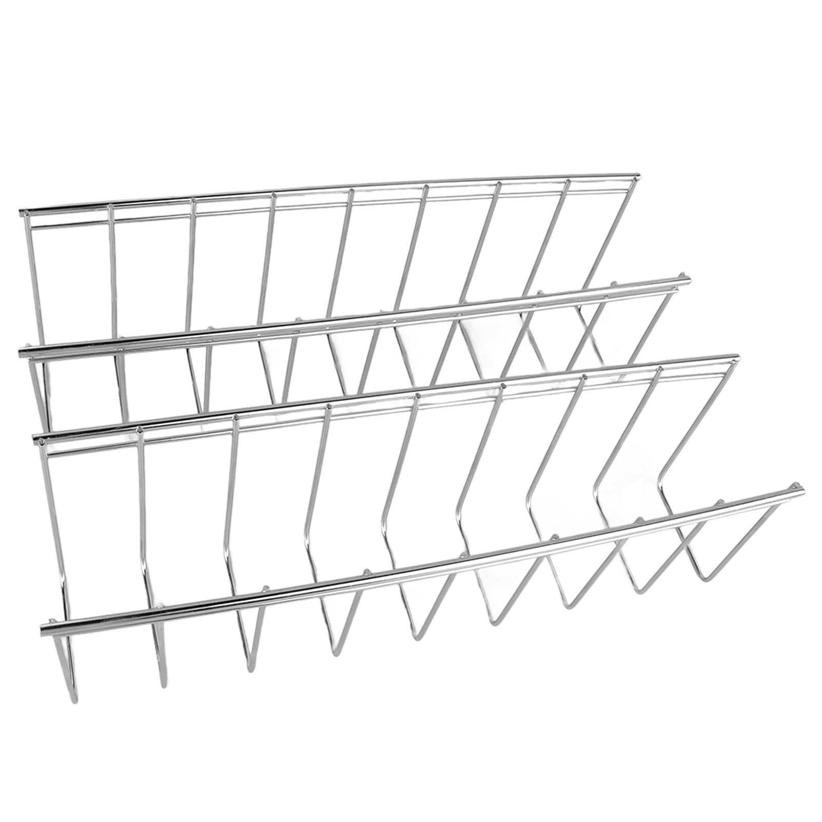 2Pcs Pot Lid Organizer Kitchen Stainless Steel Drainer Commodity Shelf Tabletop Bowl Dish Storage Rack - Image 4