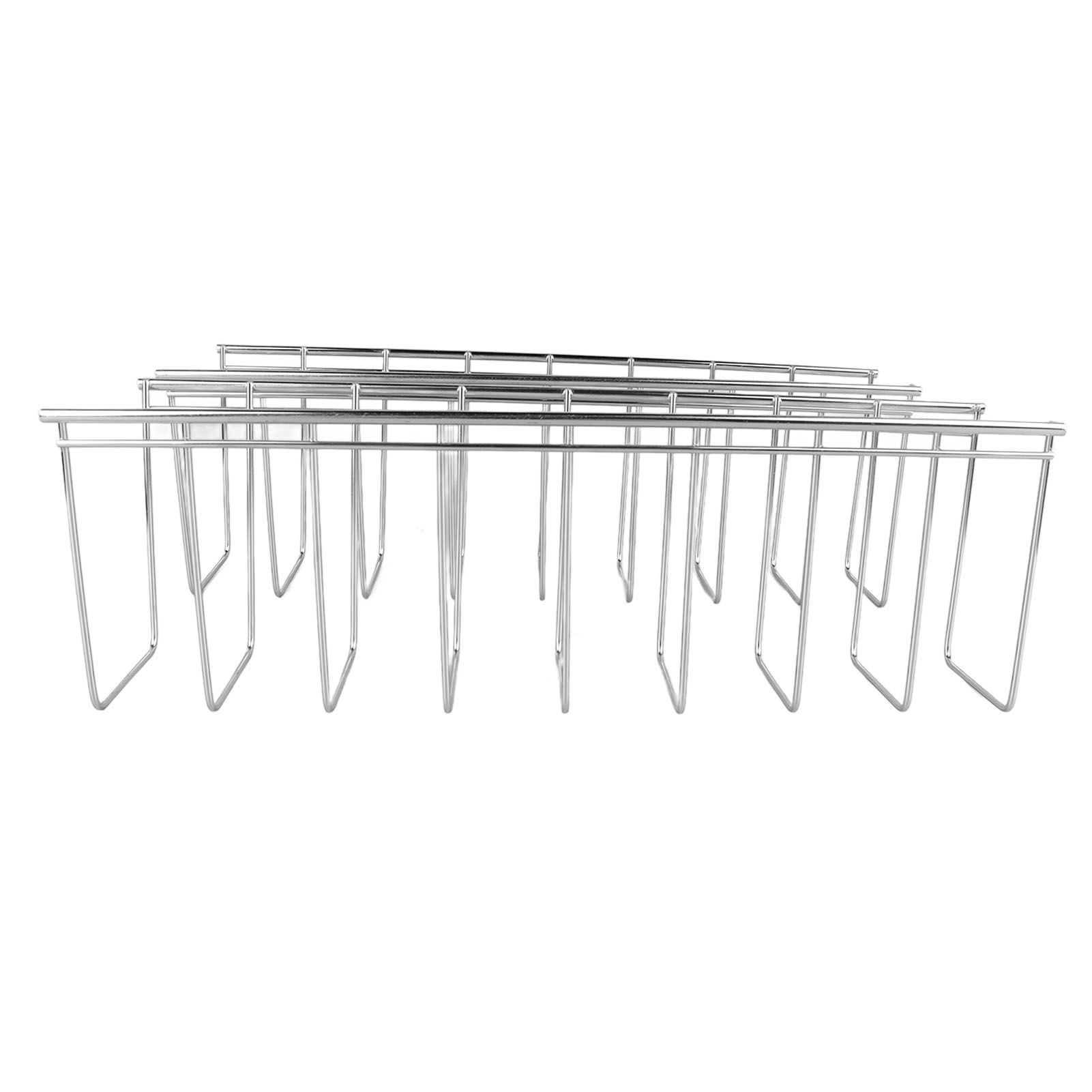 2Pcs Pot Lid Organizer Kitchen Stainless Steel Drainer Commodity Shelf Tabletop Bowl Dish Storage Rack - Image 5