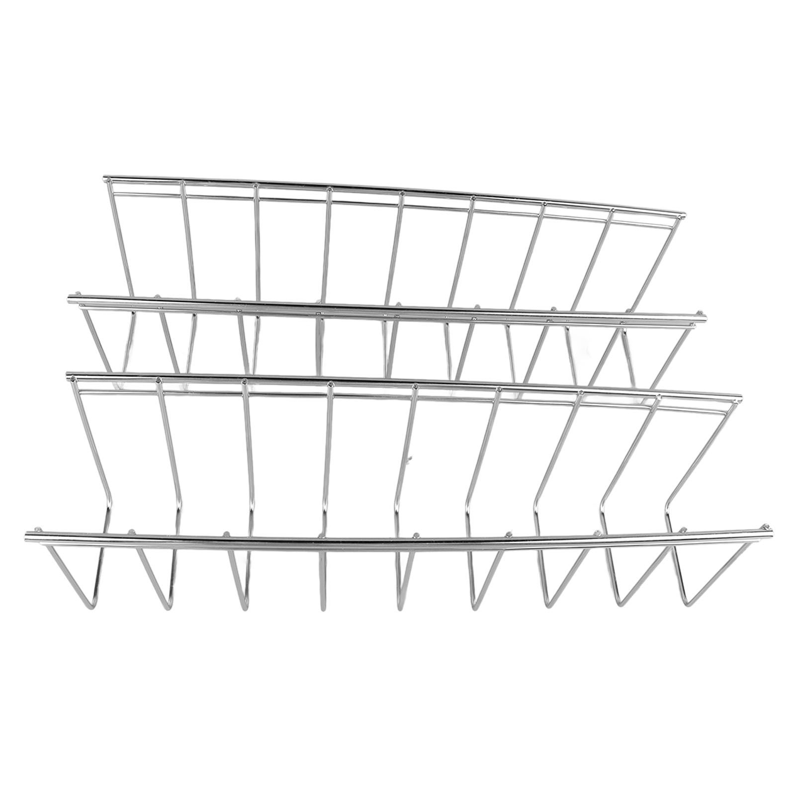 2Pcs Pot Lid Organizer Kitchen Stainless Steel Drainer Commodity Shelf Tabletop Bowl Dish Storage Rack - Image 6