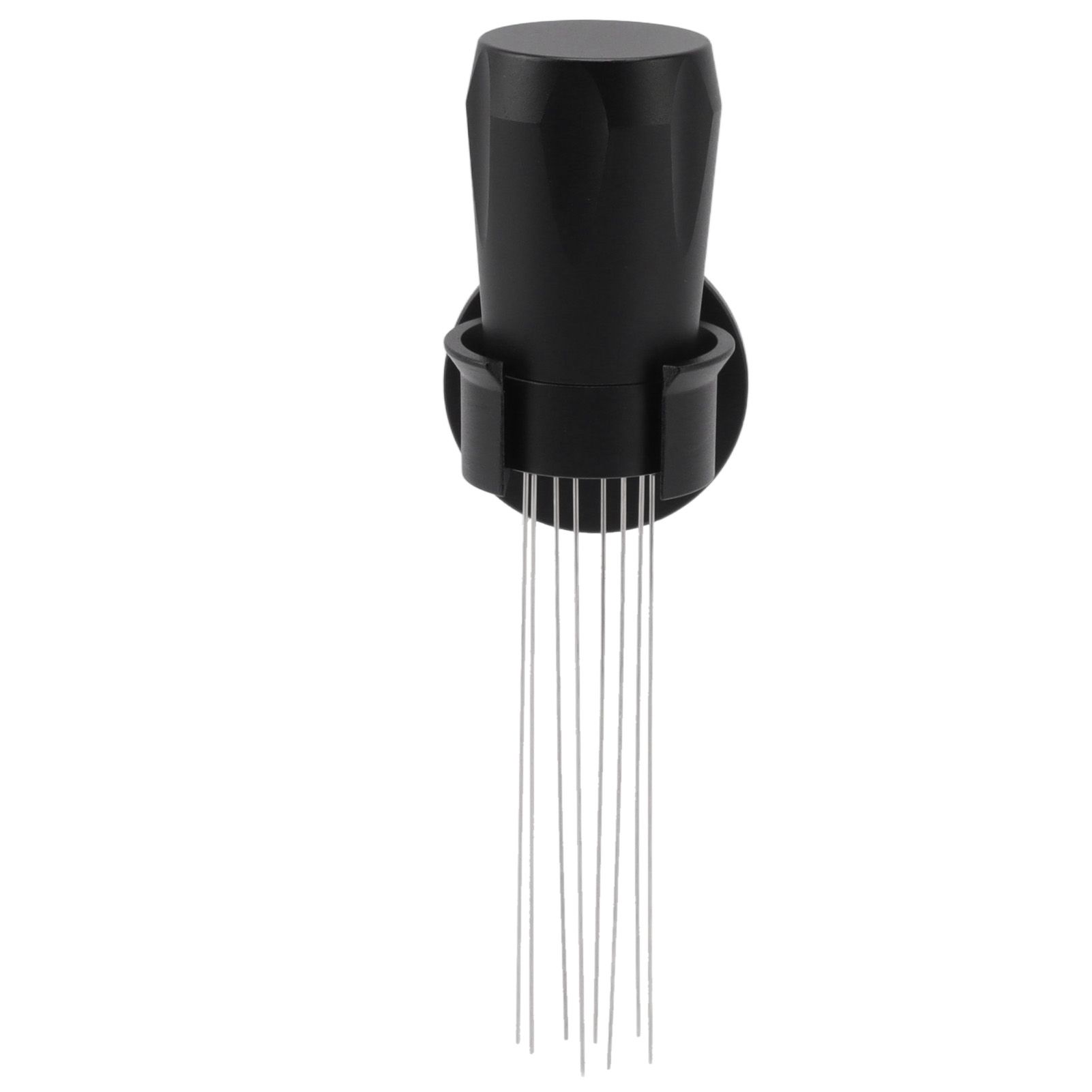 Coffee Distribution Tool Non Stick Black Aluminum Alloy Stainless Steel Coffee Stirring Tamper for Coffee Making - Image 4