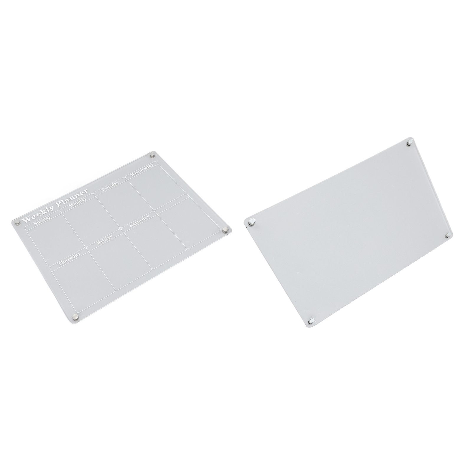 15.7 X 11.8in Magnetic Dry Erase Calendar Acrylic Clear Planner Board For Fridge Refrigerator Weekly Plan Board + Blank Board - Image 4