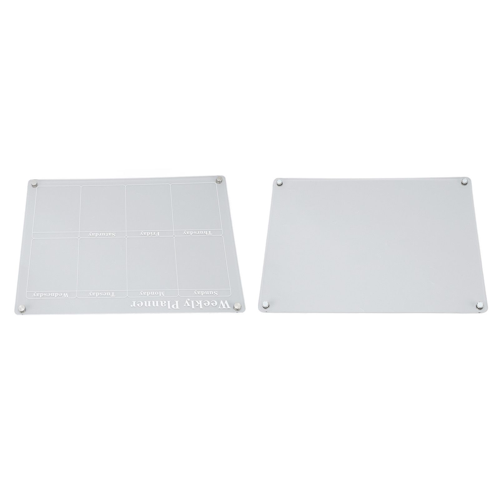 15.7 X 11.8in Magnetic Dry Erase Calendar Acrylic Clear Planner Board For Fridge Refrigerator Weekly Plan Board + Blank Board - Image 6