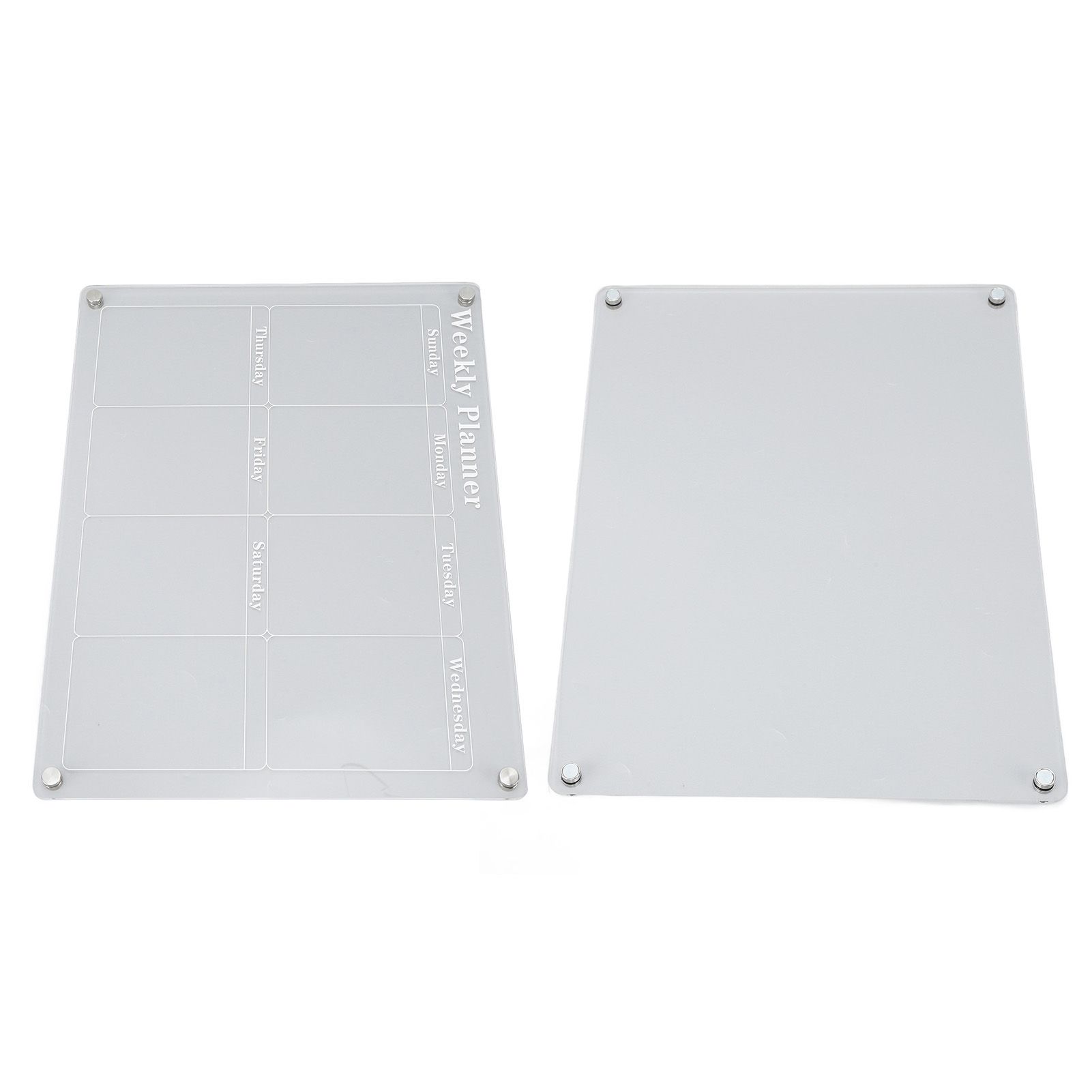 15.7 X 11.8in Magnetic Dry Erase Calendar Acrylic Clear Planner Board For Fridge Refrigerator Weekly Plan Board + Blank Board - Image 7