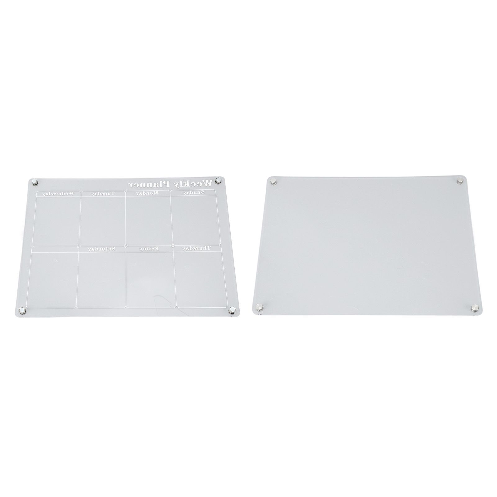 15.7 X 11.8in Magnetic Dry Erase Calendar Acrylic Clear Planner Board For Fridge Refrigerator Weekly Plan Board + Blank Board - Image 8