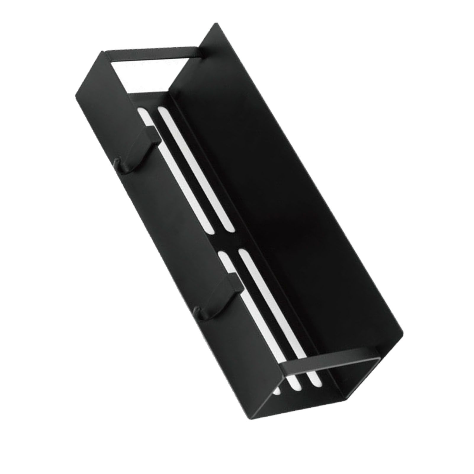 Fridge Spice Rack Magnetic with Hook Hanging Seasoning Holder Rack for Kitchen Storage Black 27x8.5x5cm / 10.6x3.3x2.0in - Image 3