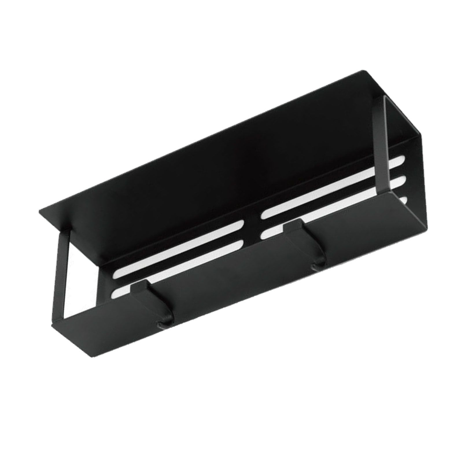 Fridge Spice Rack Magnetic with Hook Hanging Seasoning Holder Rack for Kitchen Storage Black 27x8.5x5cm / 10.6x3.3x2.0in - Image 5