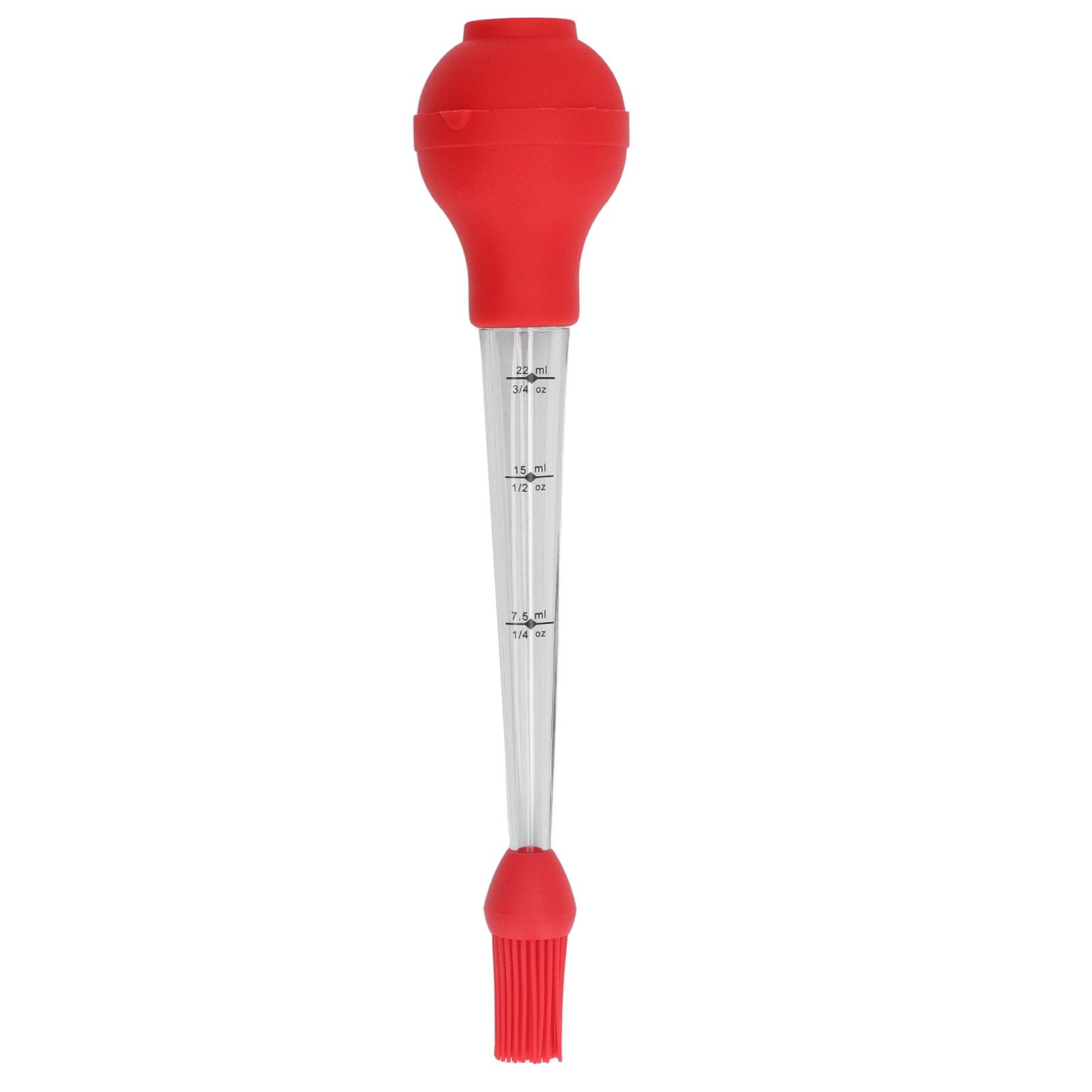 Turkey Baster Needle with Sauce Brush Barbecue Oil Drip Seasoning Tube Tools Sauce Needle Red - Image 2