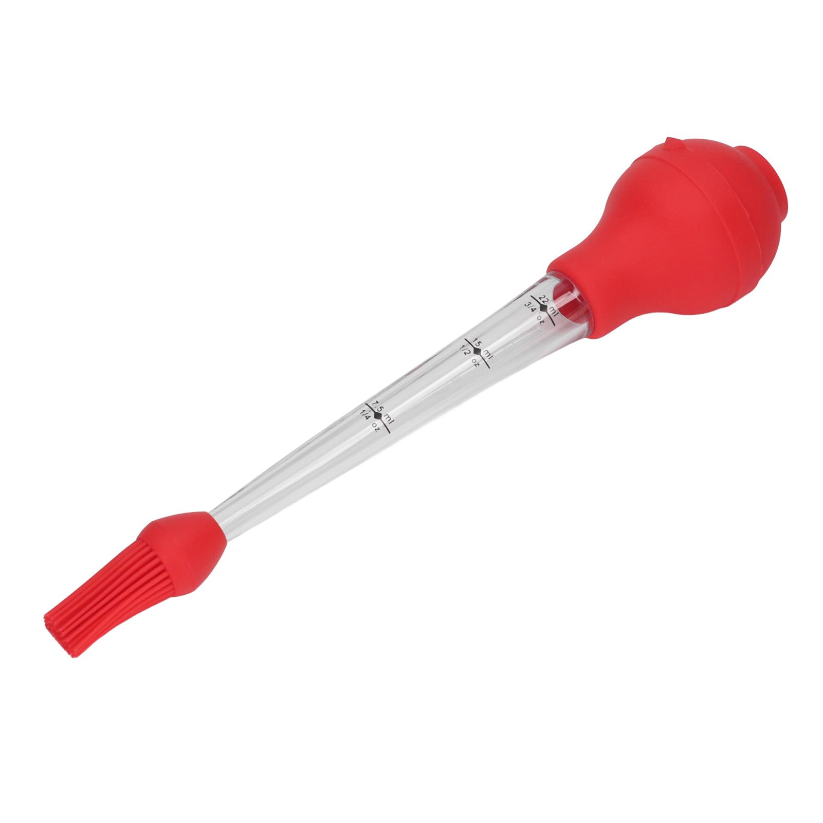 Turkey Baster Needle with Sauce Brush Barbecue Oil Drip Seasoning Tube Tools Sauce Needle Red - Image 3