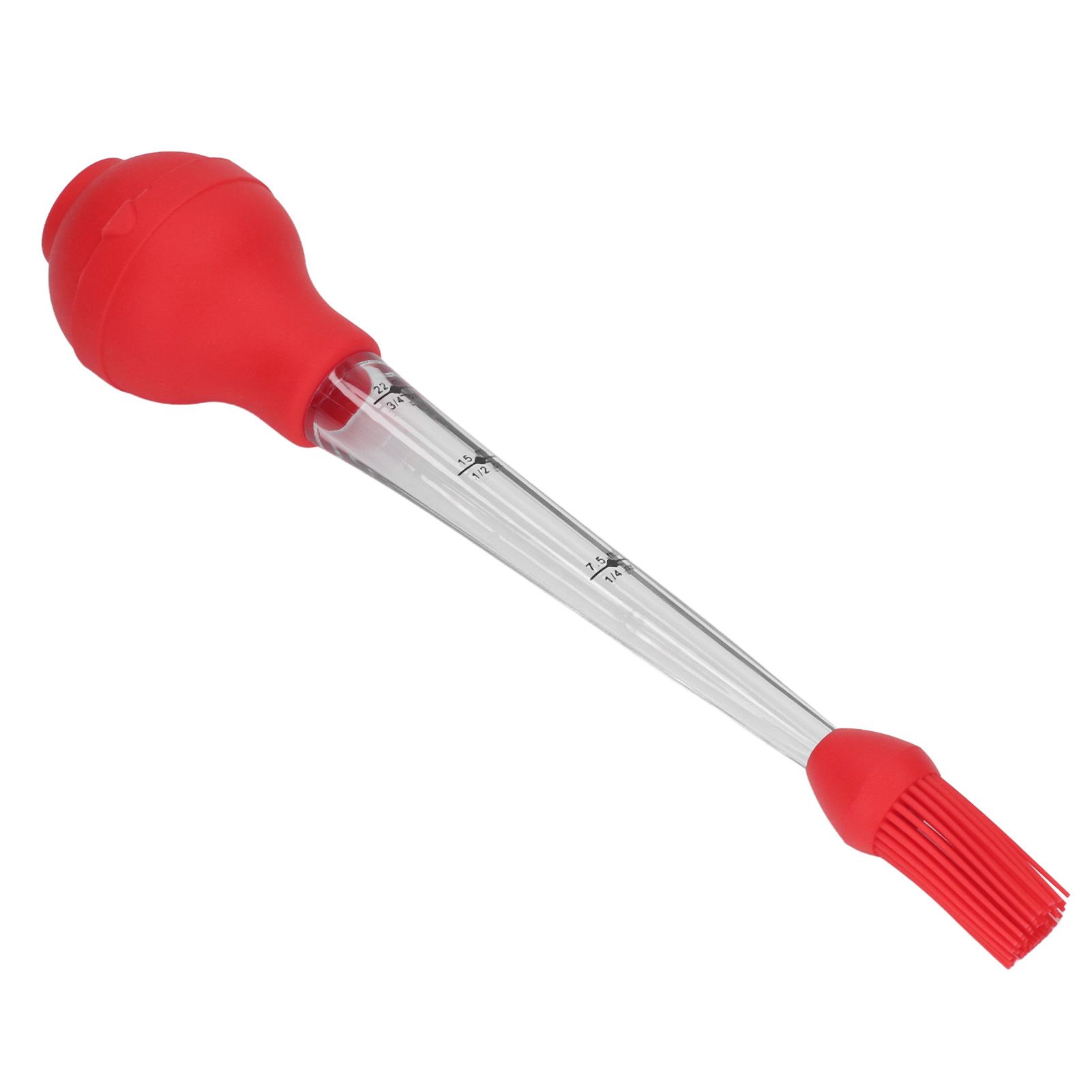 Turkey Baster Needle with Sauce Brush Barbecue Oil Drip Seasoning Tube Tools Sauce Needle Red - Image 4